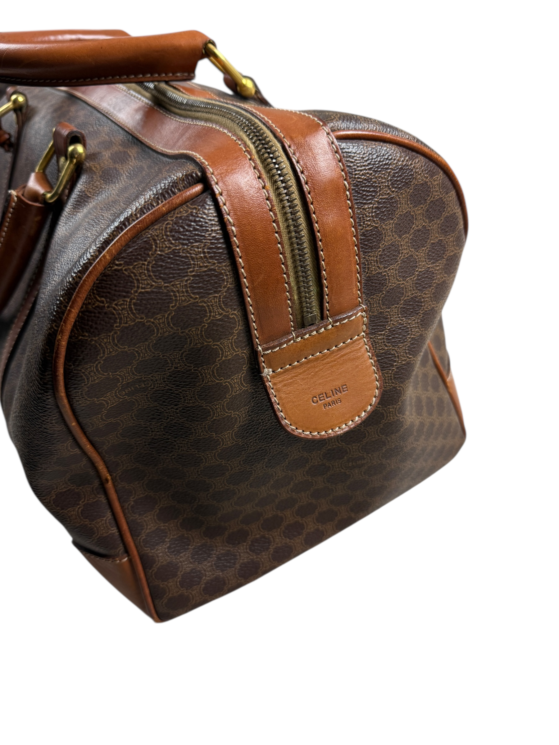 SAC À MAIN CELINE MACADAM CANVAS - MARRON