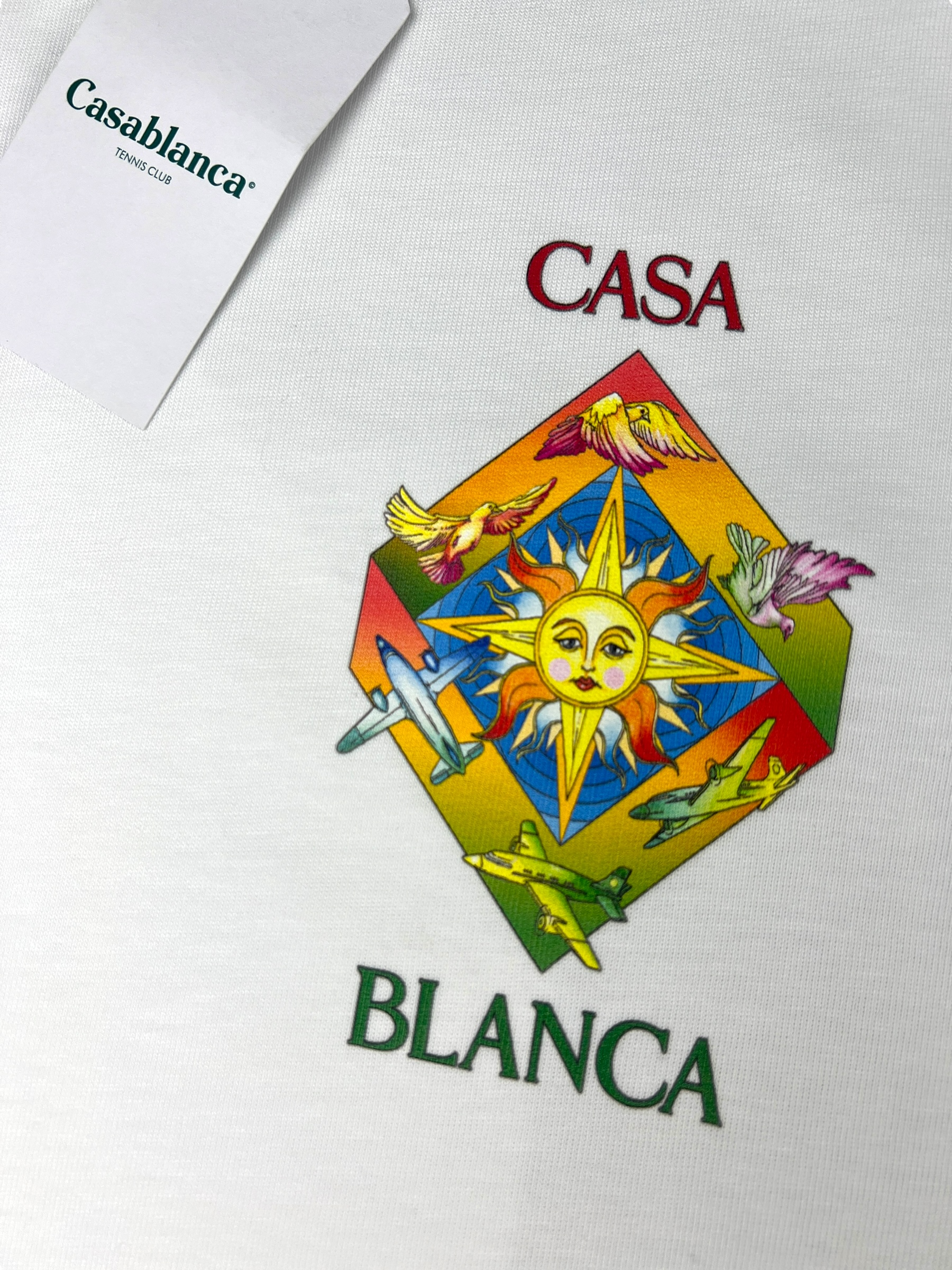 TEE-SHIRT CASABLANCA BLANC - TAILLE L - NEUF