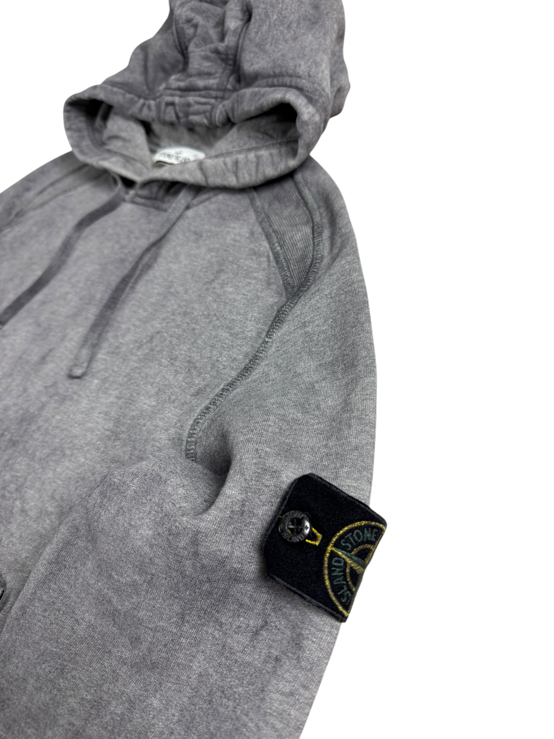 SWEAT-SHIRT STONE ISLAND DUST COLOUR TREATMENT GRIS - TAILLE M
