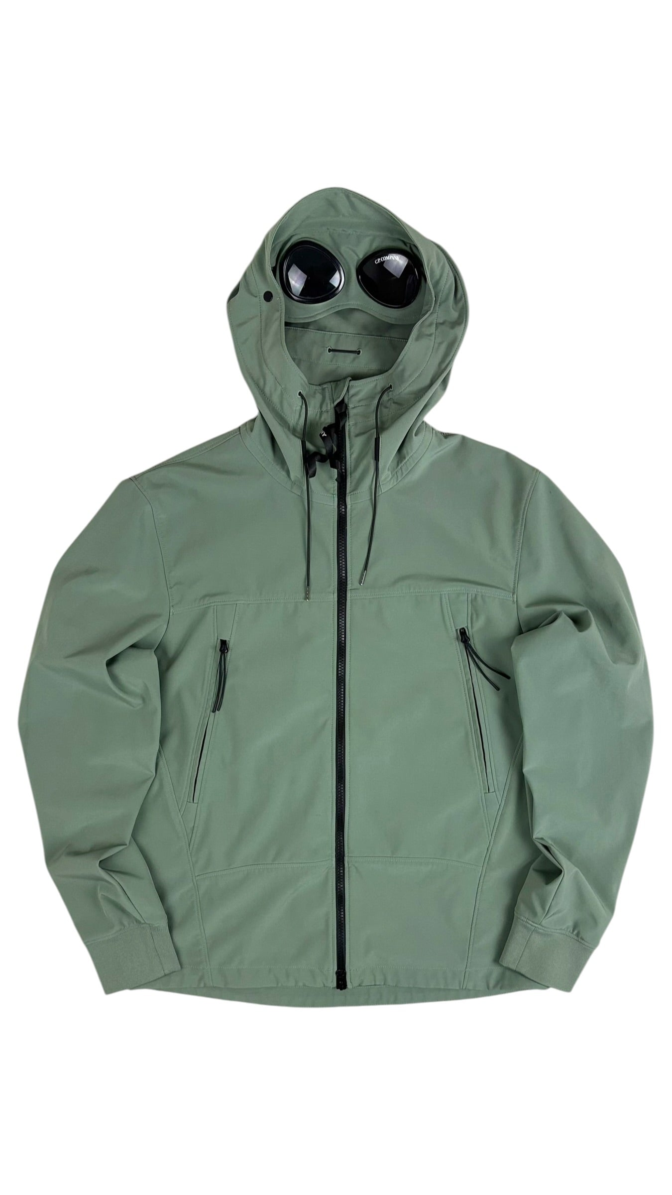 VESTE C.P COMPANY SHELL-R GOGGLE JACKET - KAKI - TAILLE 50