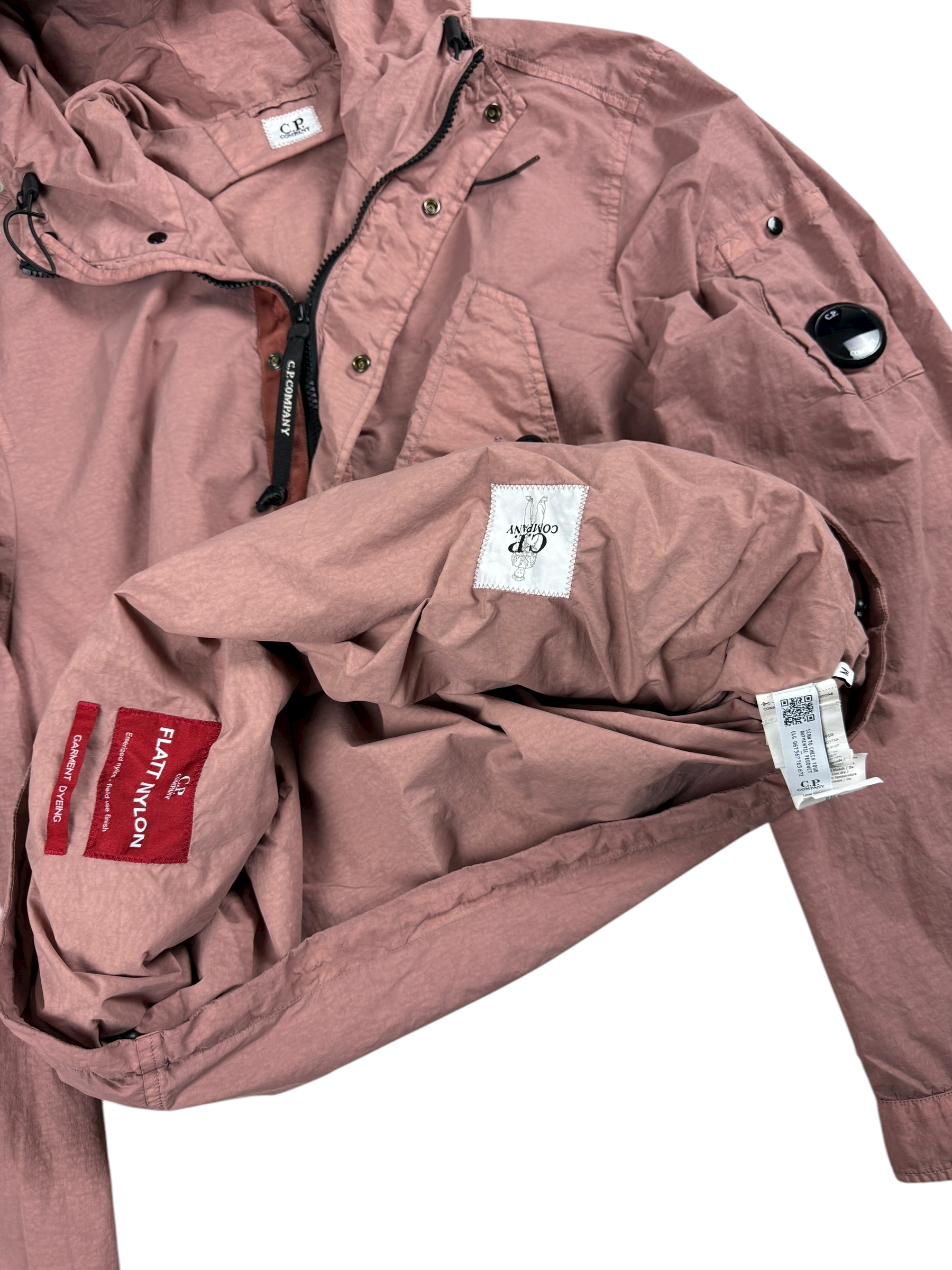 COUPE-VENT C.P COMPANY FLATT NYLON GARMENT DYEING - ROSE - TAILLE M