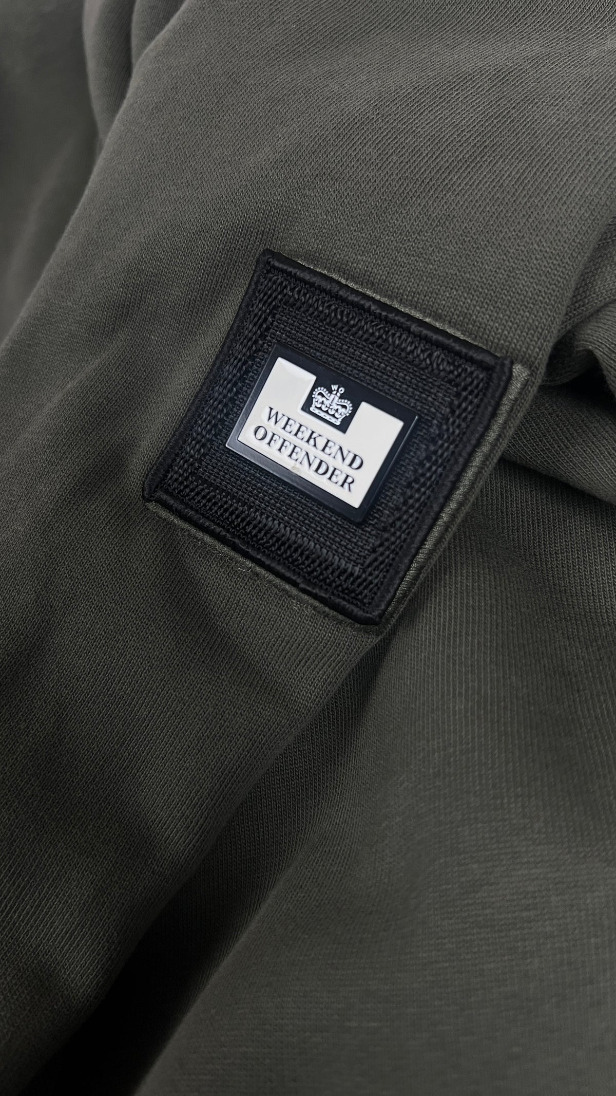 Sweat-shirt Hoodie Weekend Offender Capuche Cagoule, Kaki, Taille M — photographie complémentaire 3
