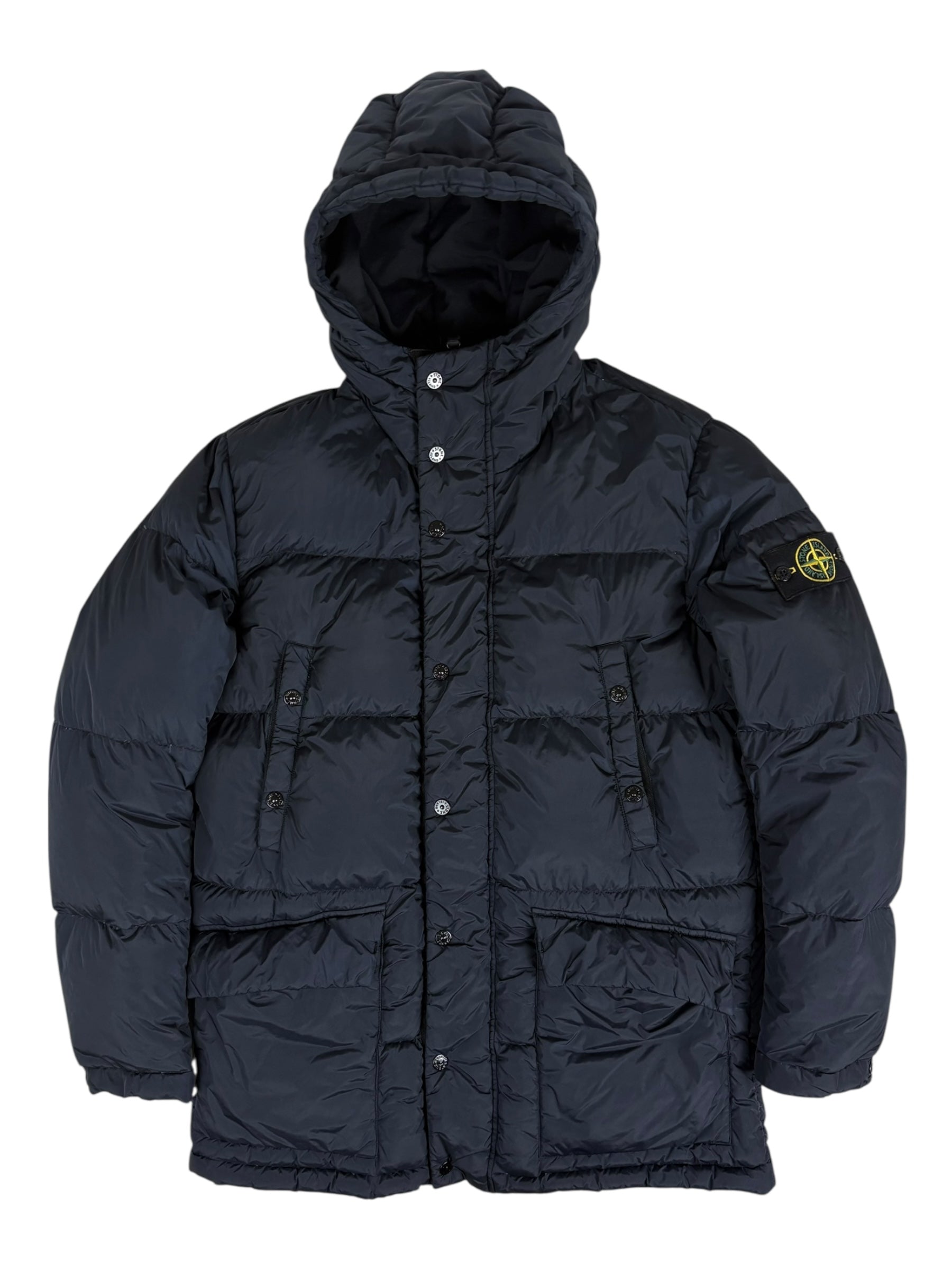DOUDOUNE STONE ISLAND GARMENT DYED CRINKLE REPS NY DOWN - MARINE - TAILLE M