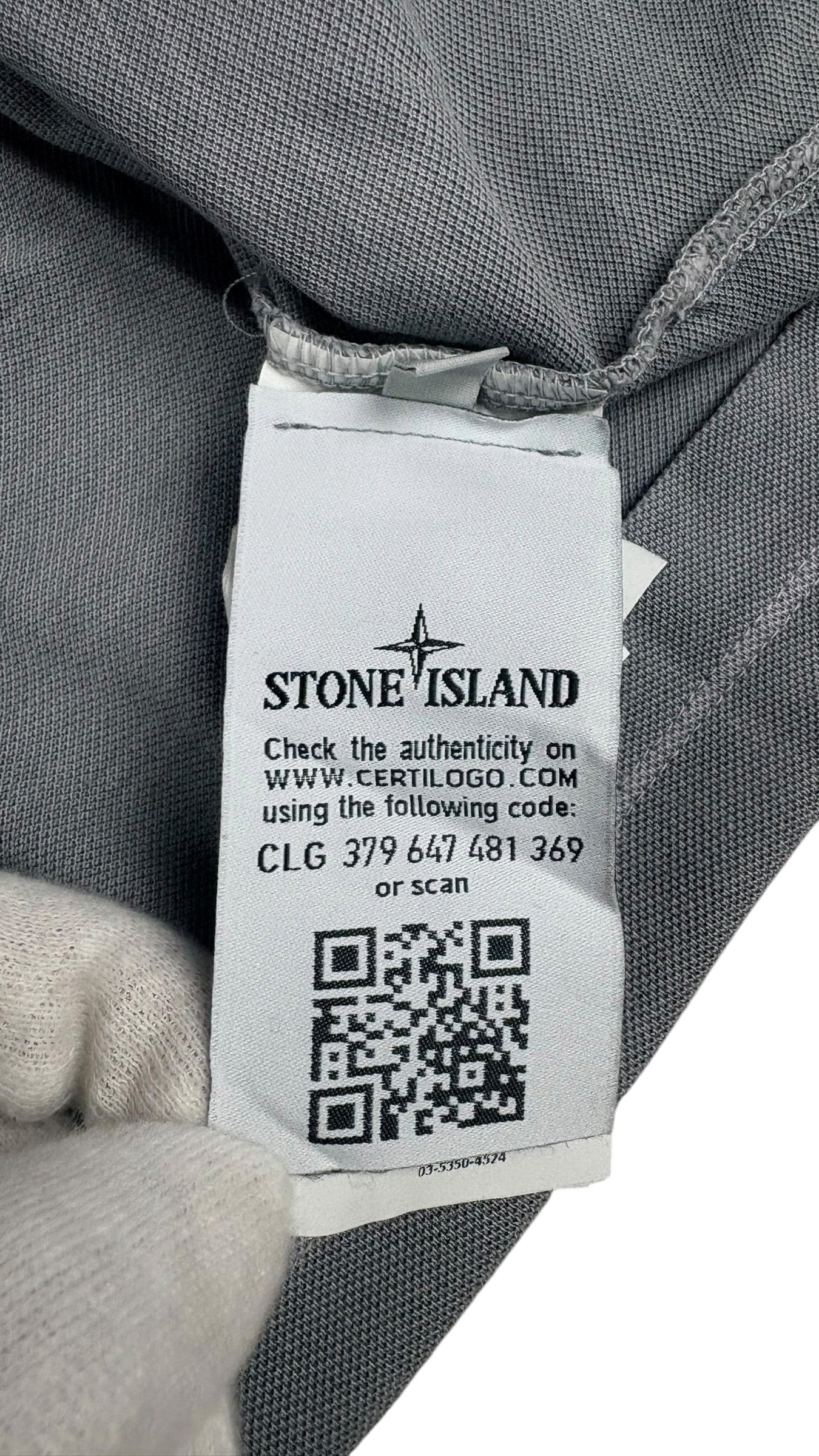 Polo Stone Island - Gris - Taille L