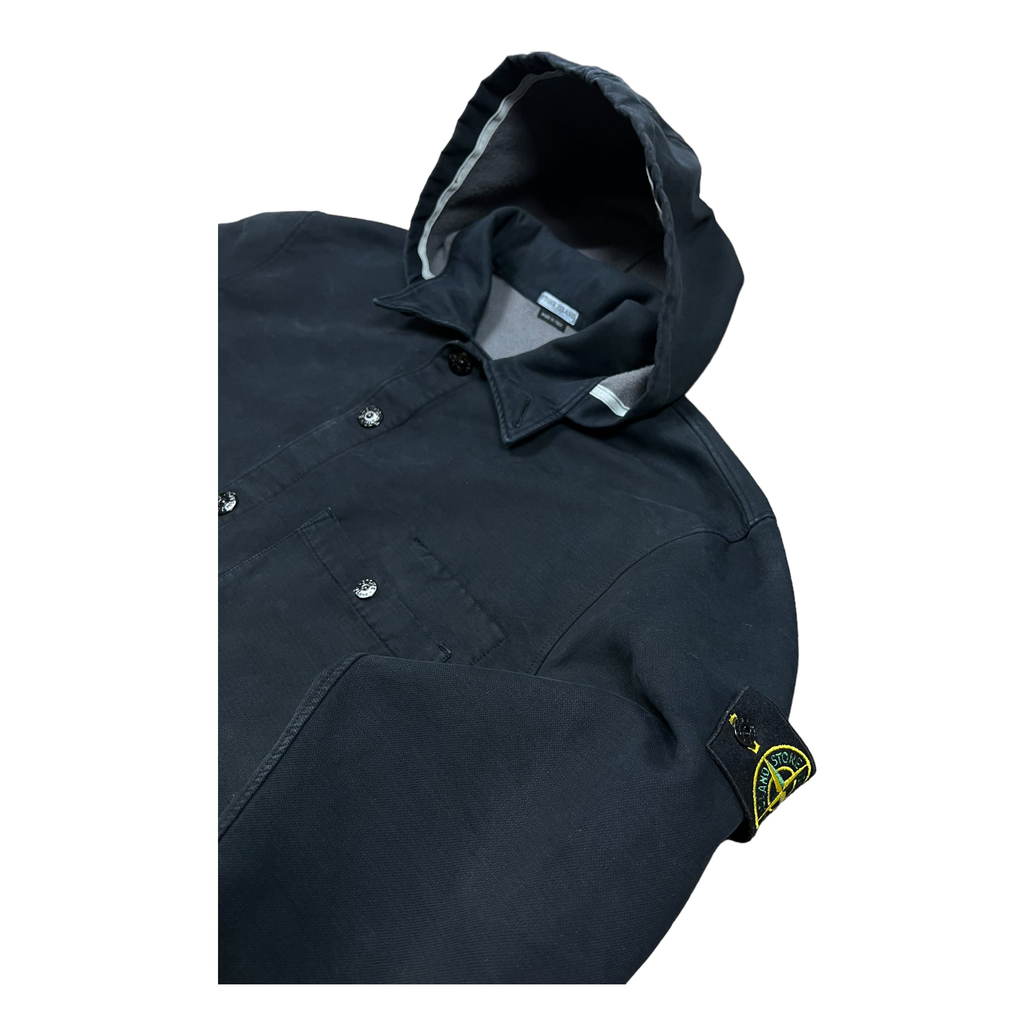 SURCHEMISE À CAPUCHE STONE ISLAND GARMENT DYED VINTAGE - NB08