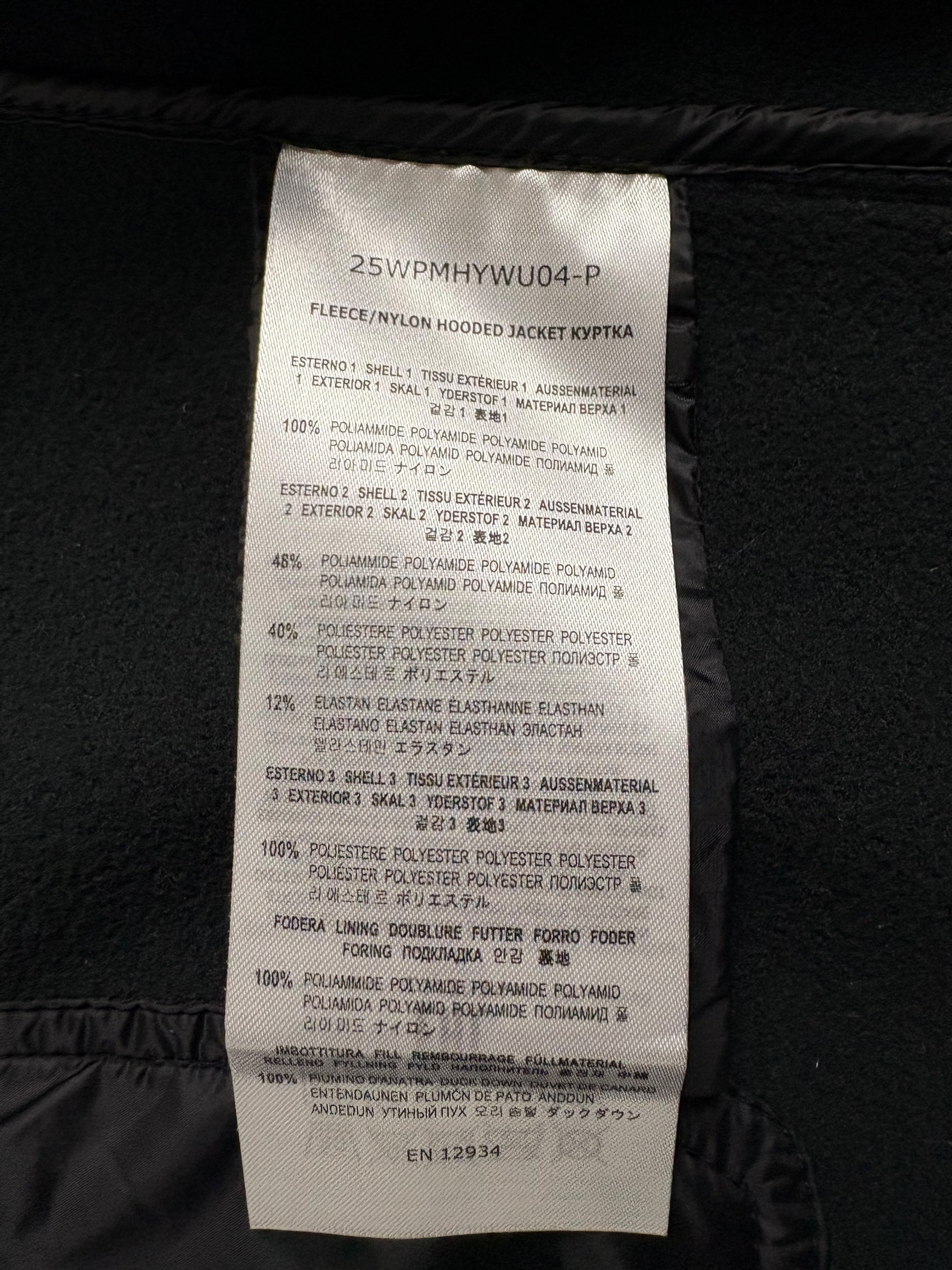 VESTE HYBRIDE PARAJUMPERS NOLAN - NOIR - NEUF COLLECTION 2026