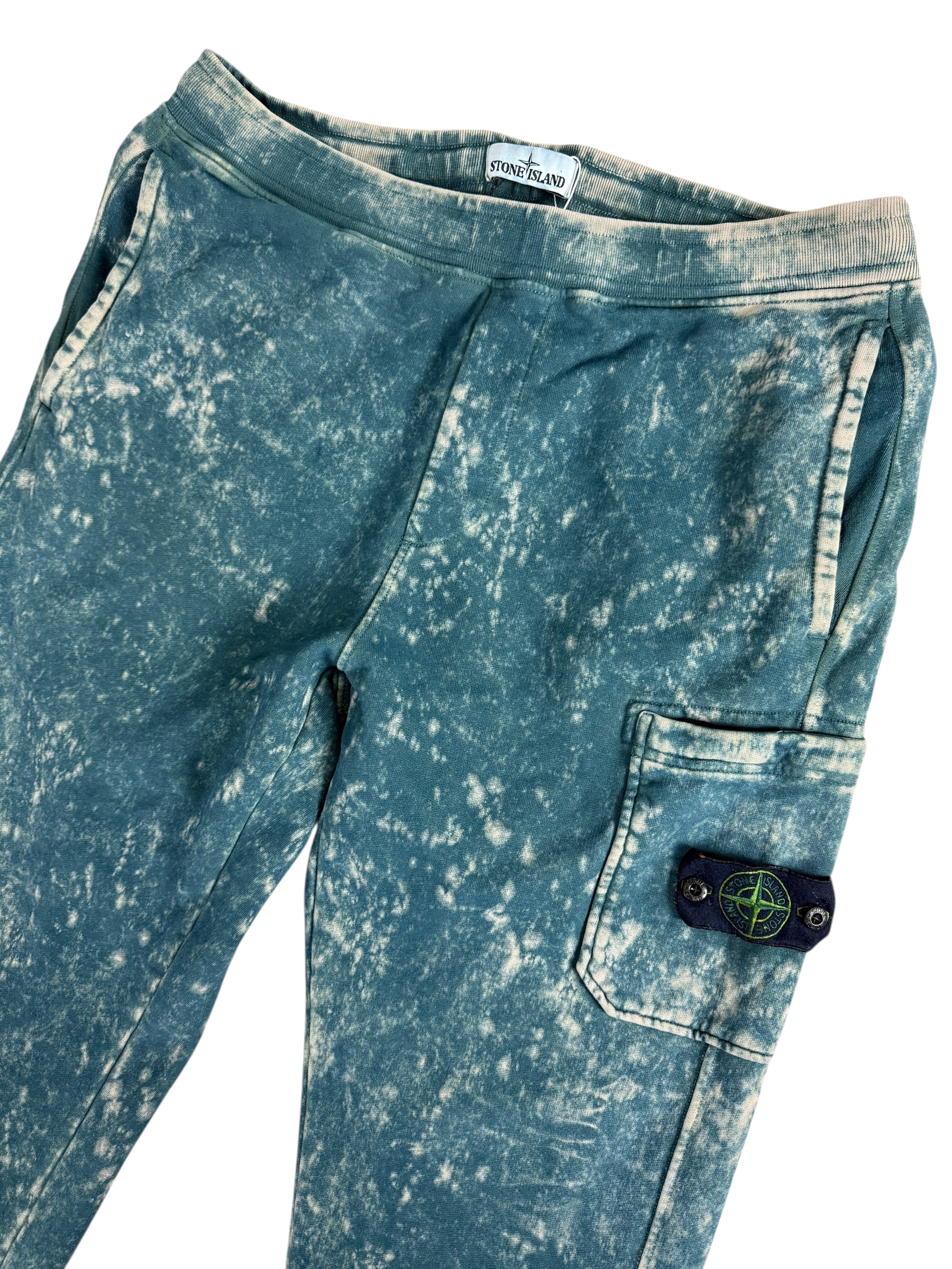 JOGGING STONE ISLAND CAMO OVD TRAITEMENT - BLEU - TAILLE L