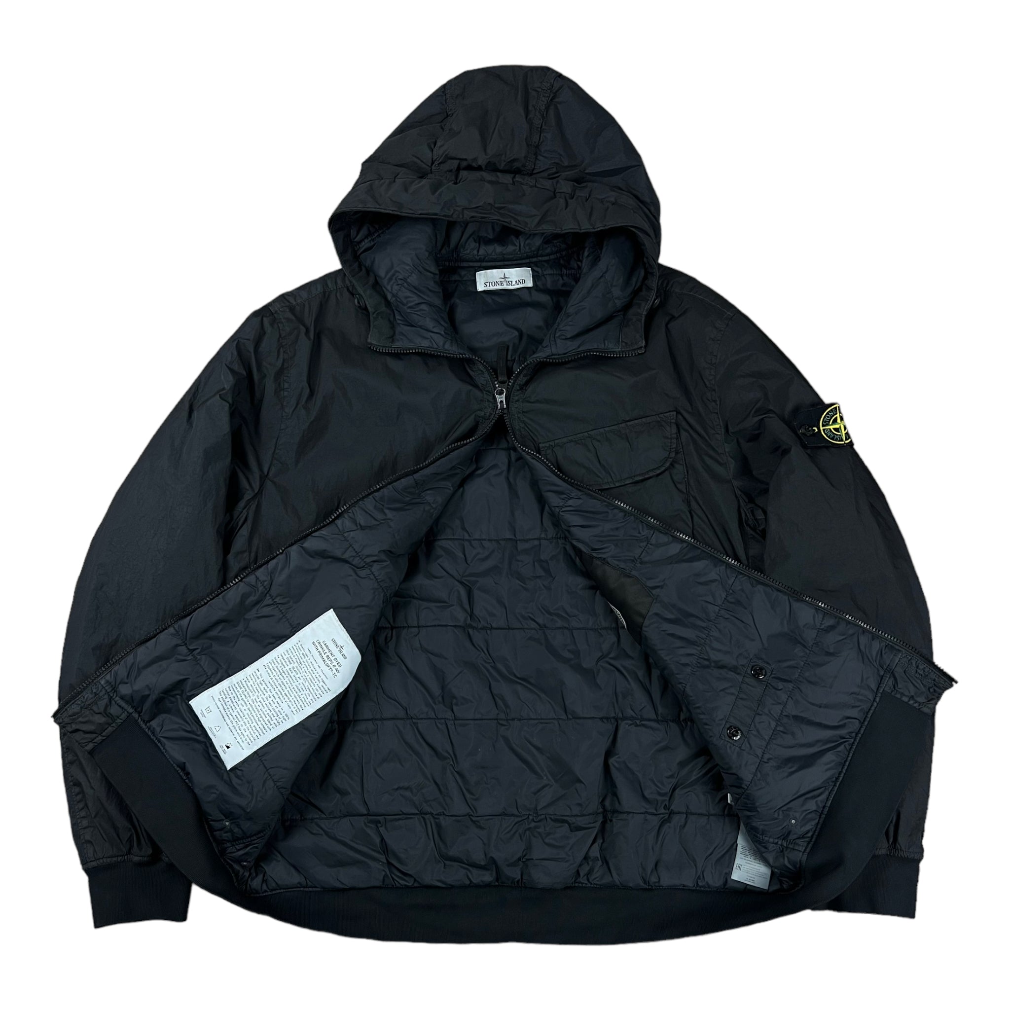 VESTE STONE ISLAND GARMENT DYED CRINKLE REPS R-NY WITH PRIMALOFT-TC - NB08