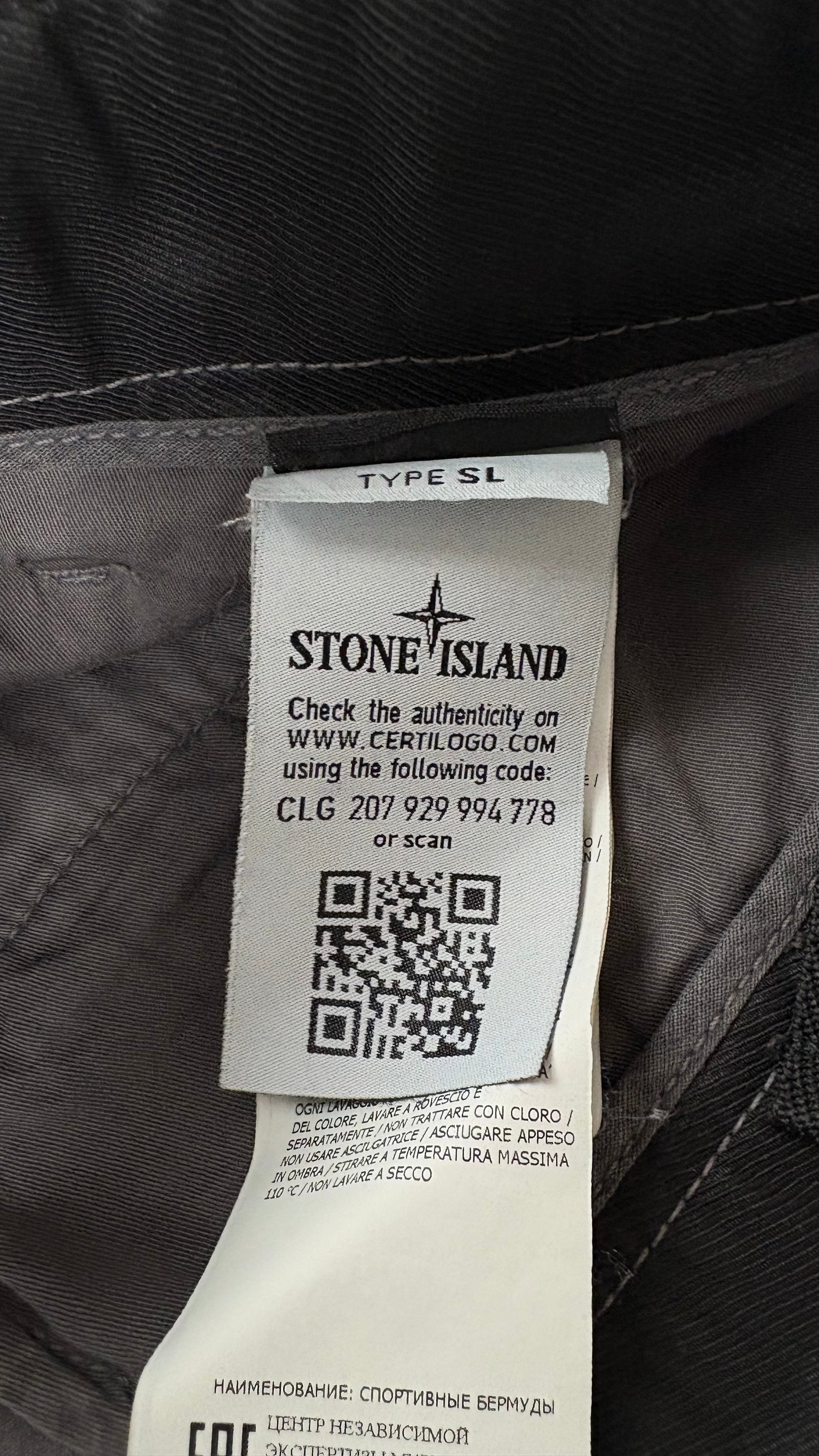 SHORT CARGO STONE ISLAND - GRIS - TAILLE W30