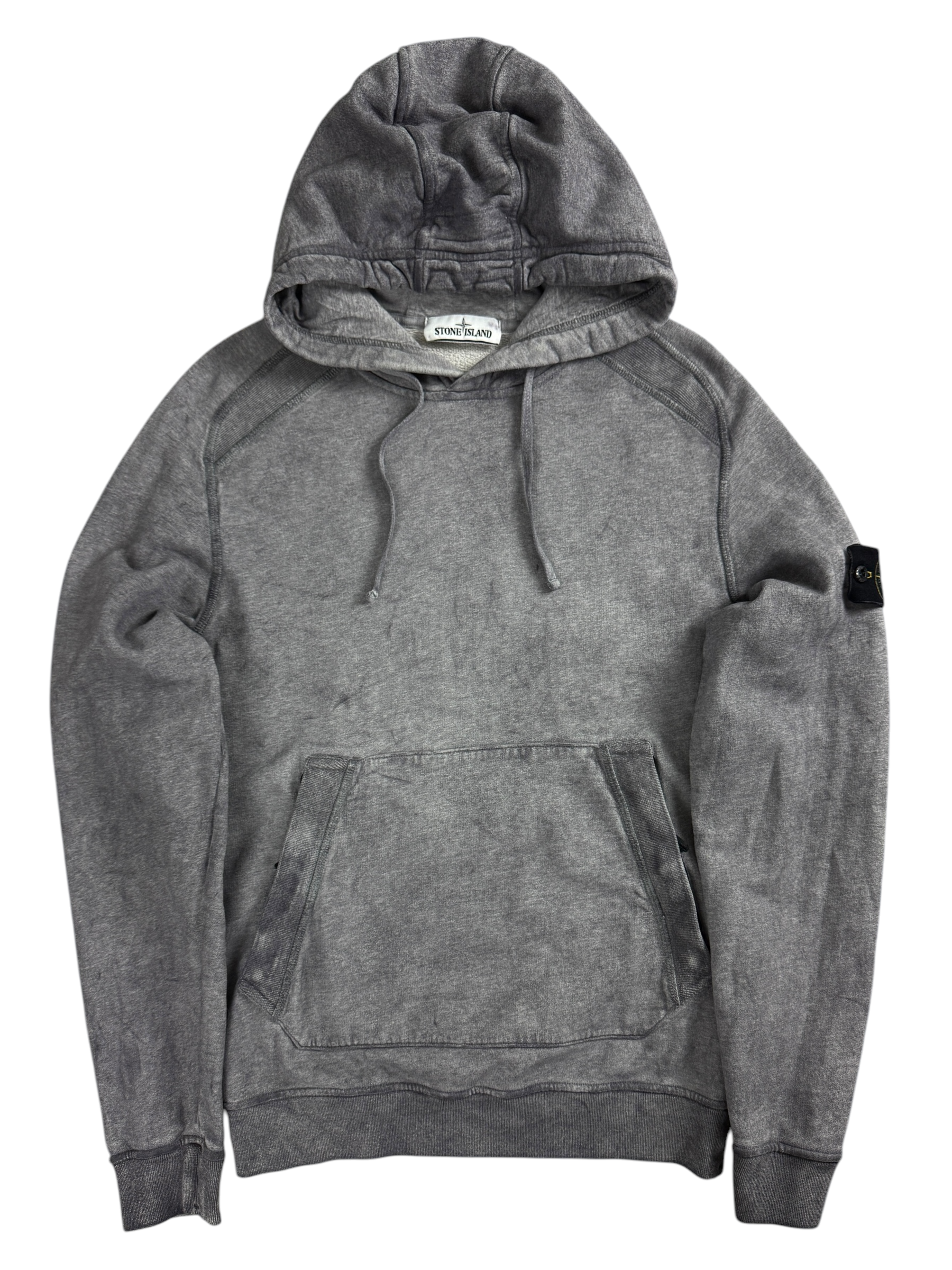 SWEAT-SHIRT STONE ISLAND DUST COLOUR TREATMENT GRIS - TAILLE M
