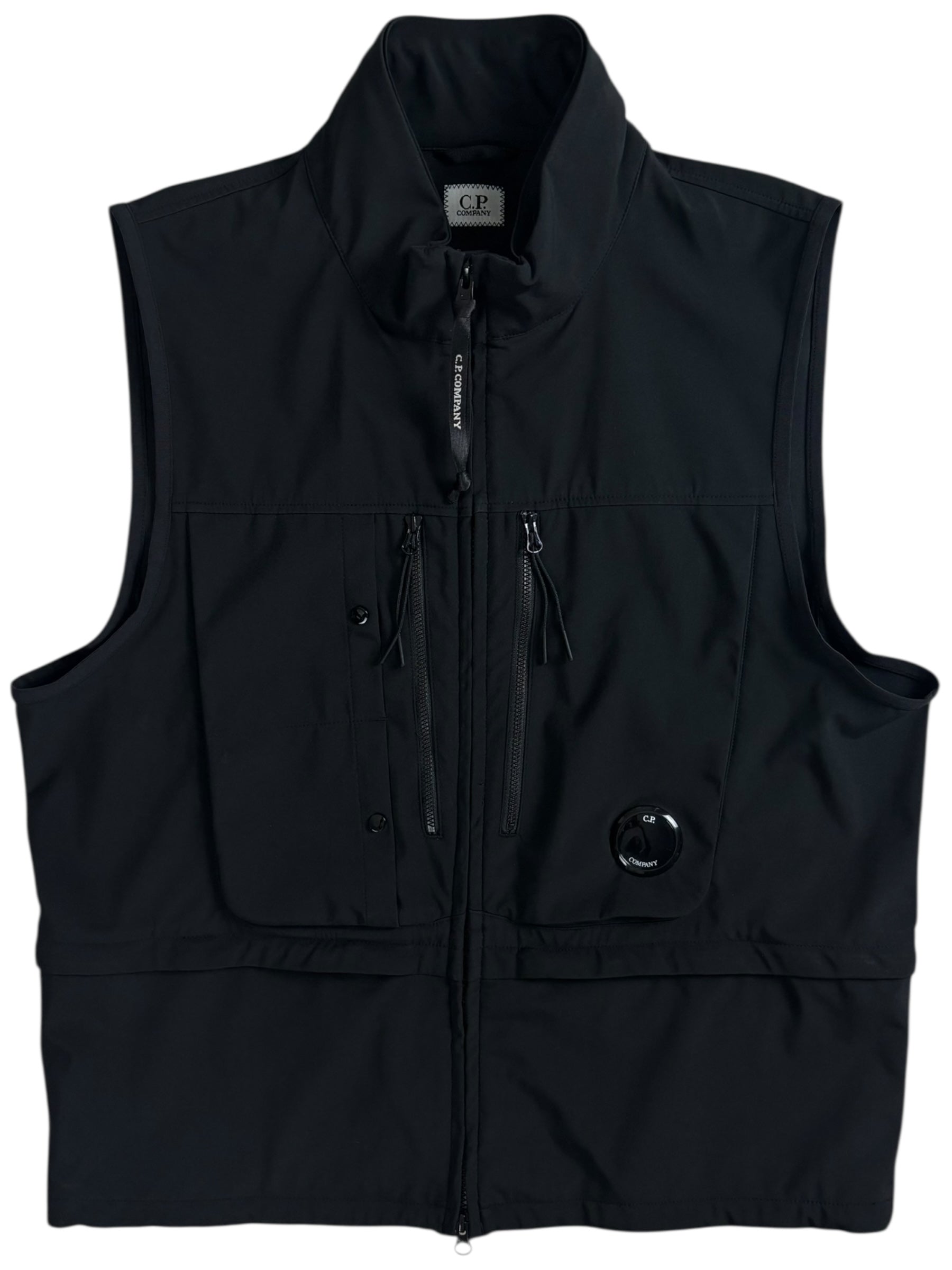 GILET C.P COMPANY SHELL-R - NOIR - TAILLE 48