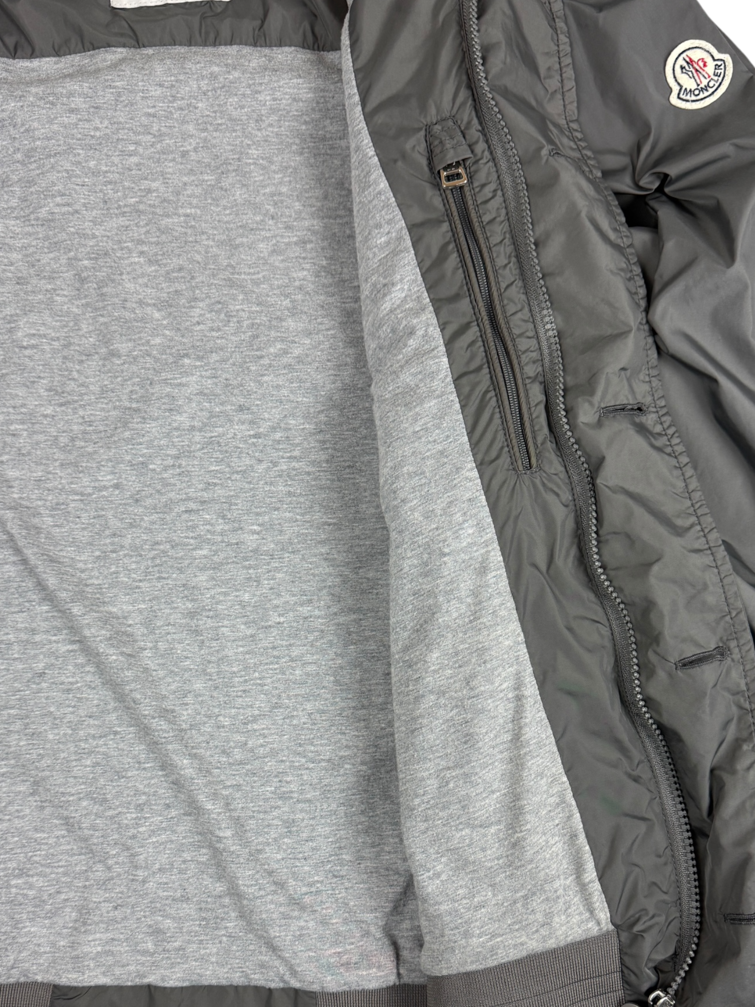 VESTE MONCLER DELONIX - GRIS - TAILLE 4