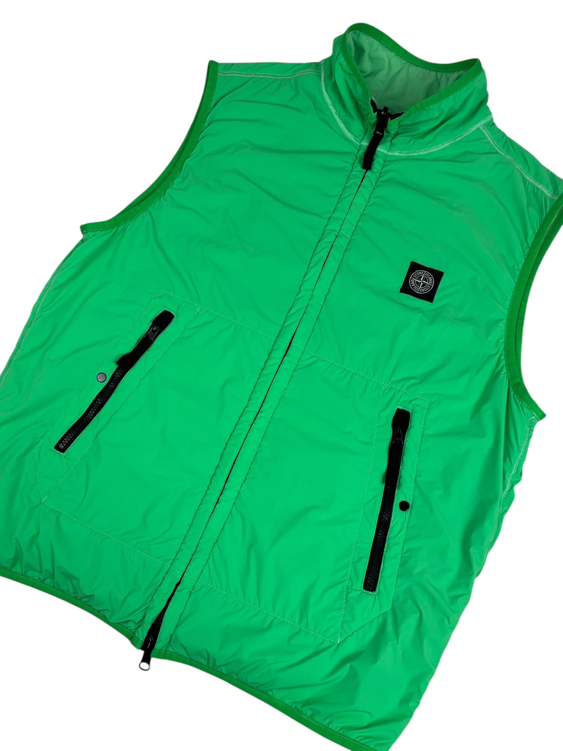 GILET STONE ISLAND REVERSIBLE - VERT - TAILLE L - NEUF