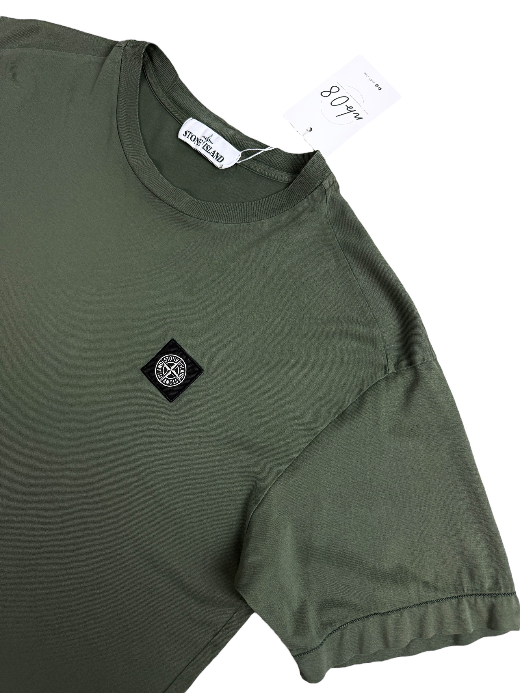 TEE-SHIRT STONE ISLAND KAKI - TAILLE L