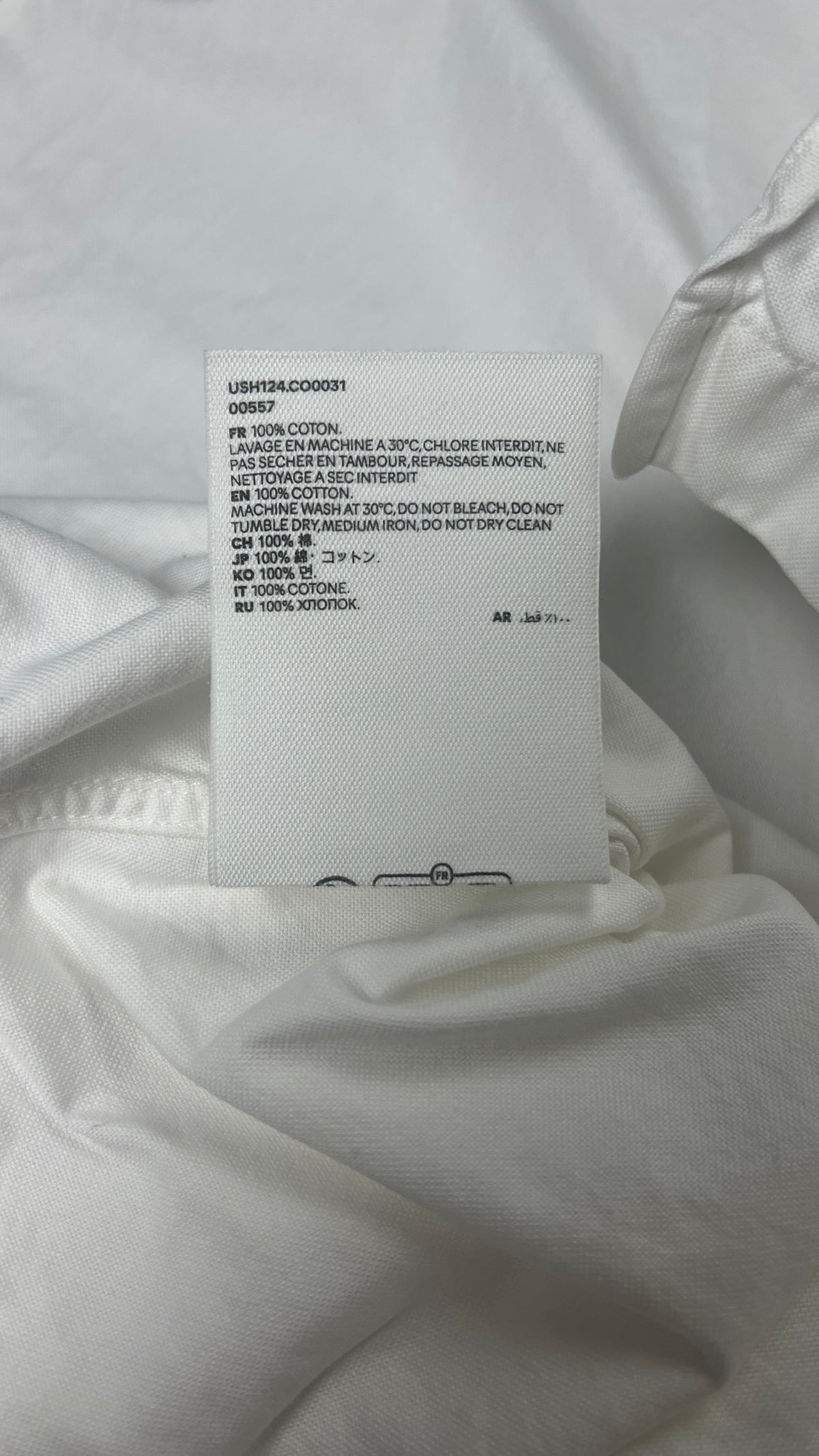 Chemise AMI Paris Ami de Cœur, Blanc, Taille XS — photographie complémentaire 6