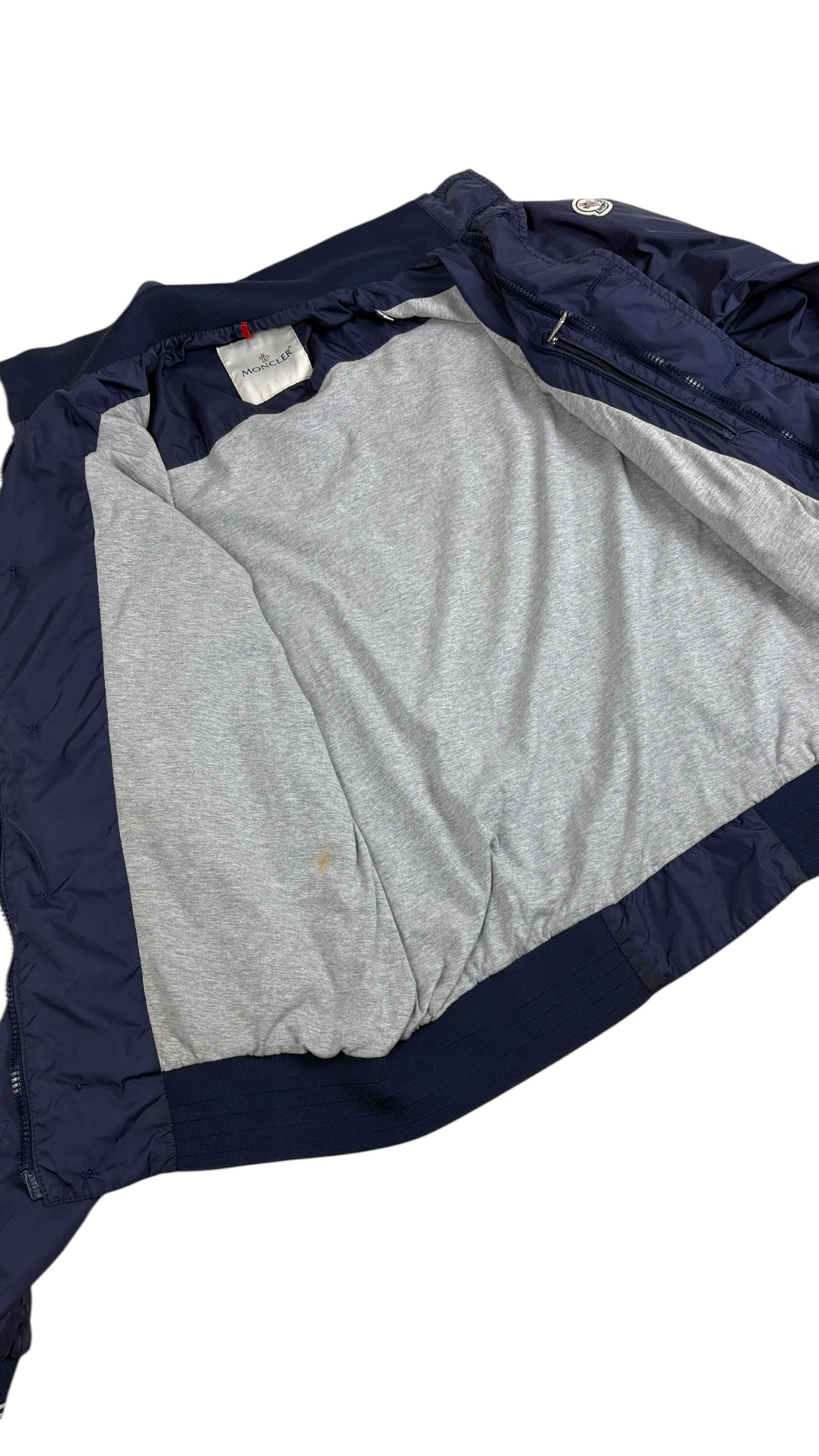 VESTE MONCLER DELONIX - MARINE - TAILLE 4