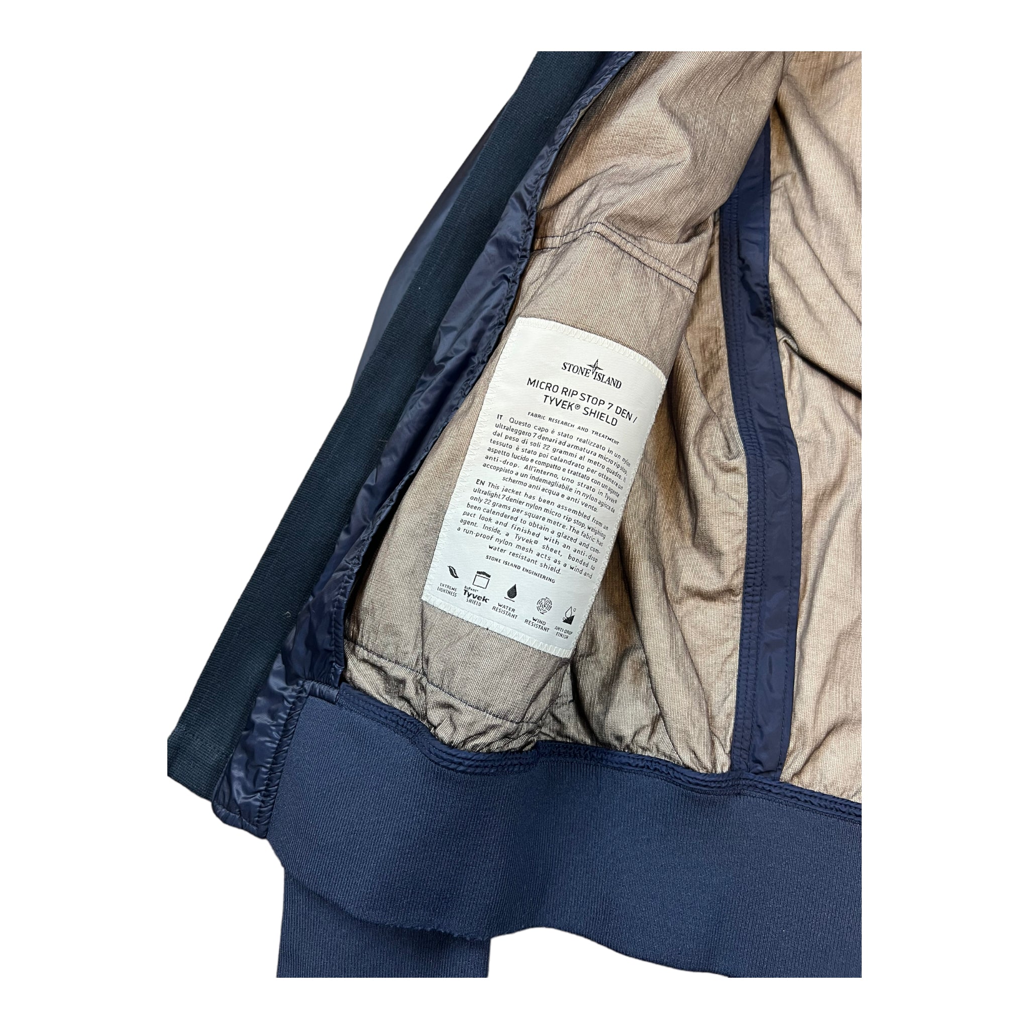 VESTE STONE ISLAND MICRO RIP STOP 7 DEN / TYVEK SHIELD - NB08