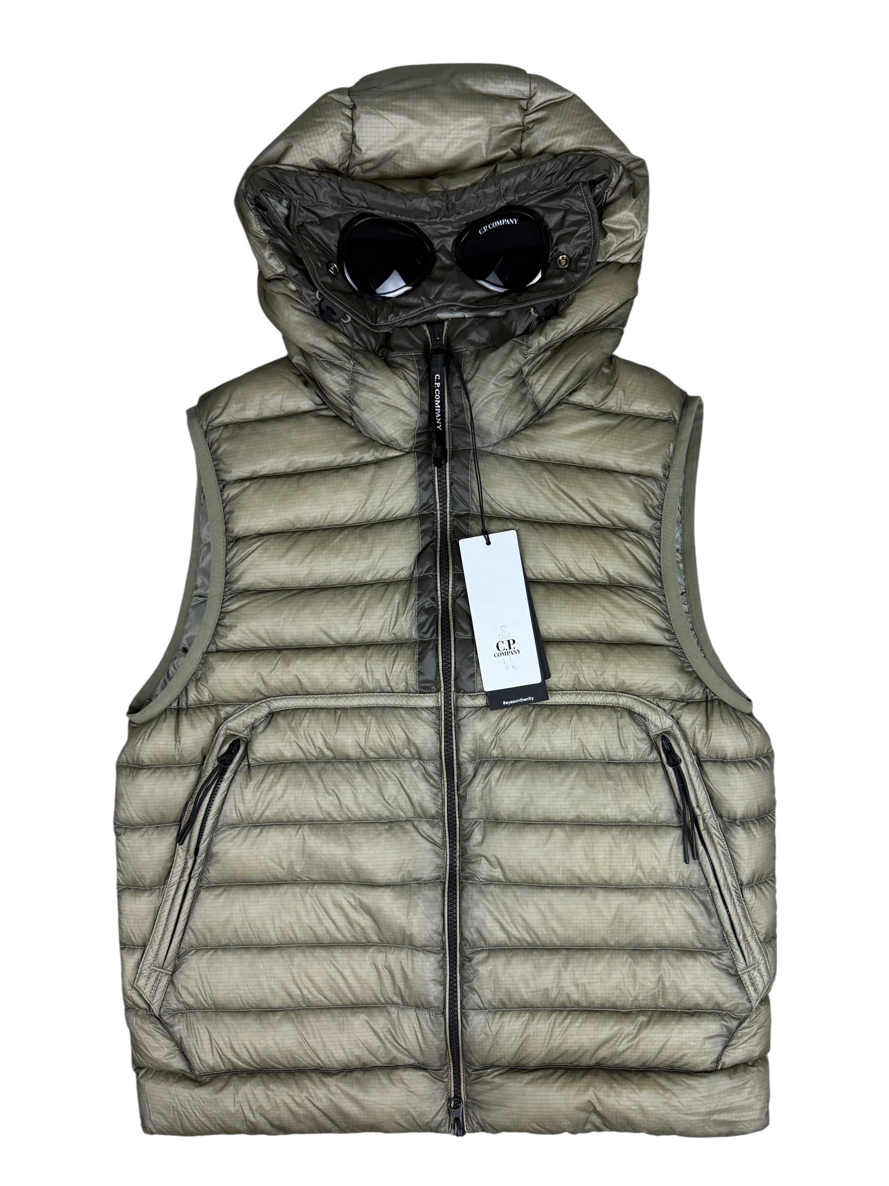 DOUDOUNE SANS MANCHE C.P COMPANY D.D SHELL DOWN JACKET - CAMEL- TAILLE M - NEUF
