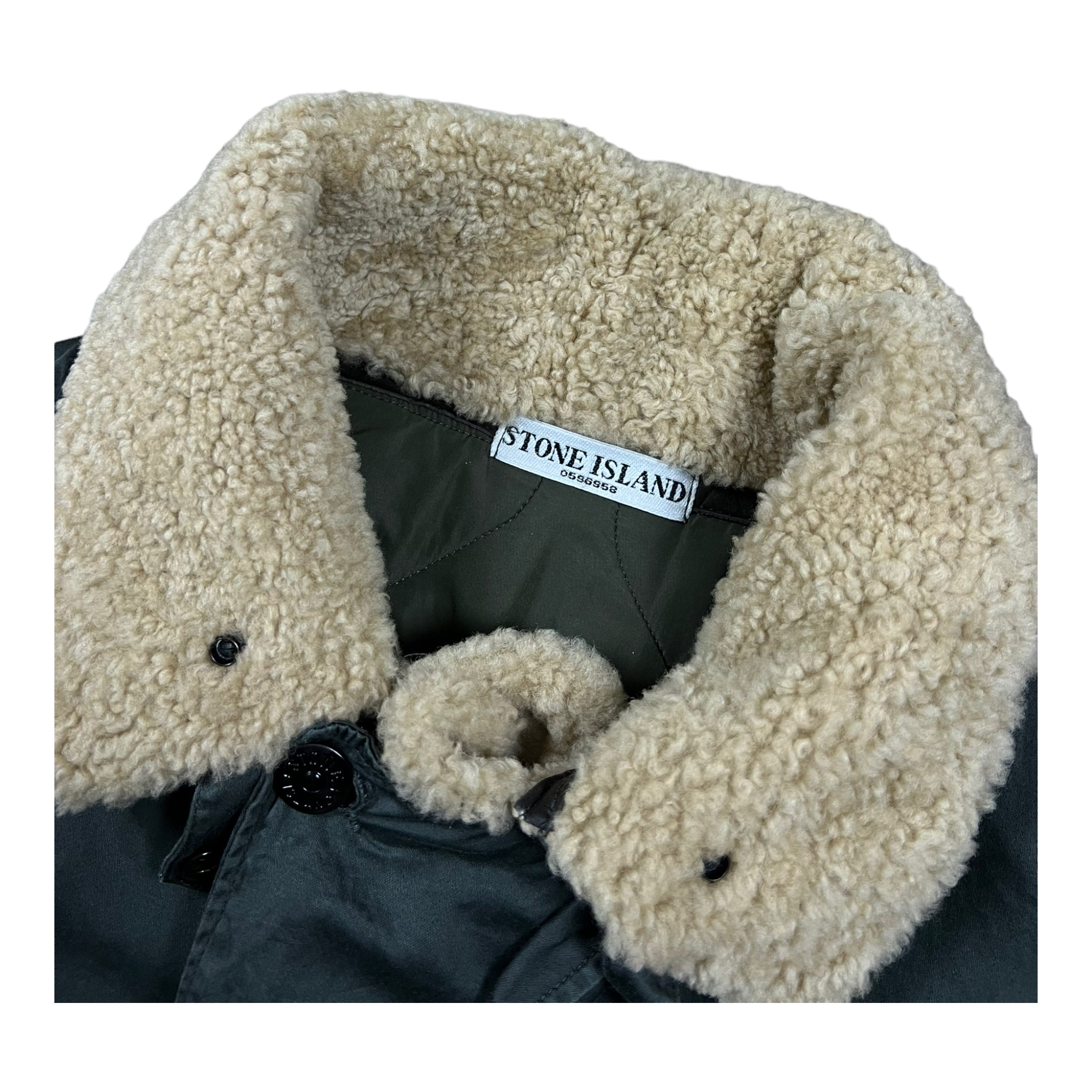 VESTE À COL EN FOURURE STONE ISLAND - NB08