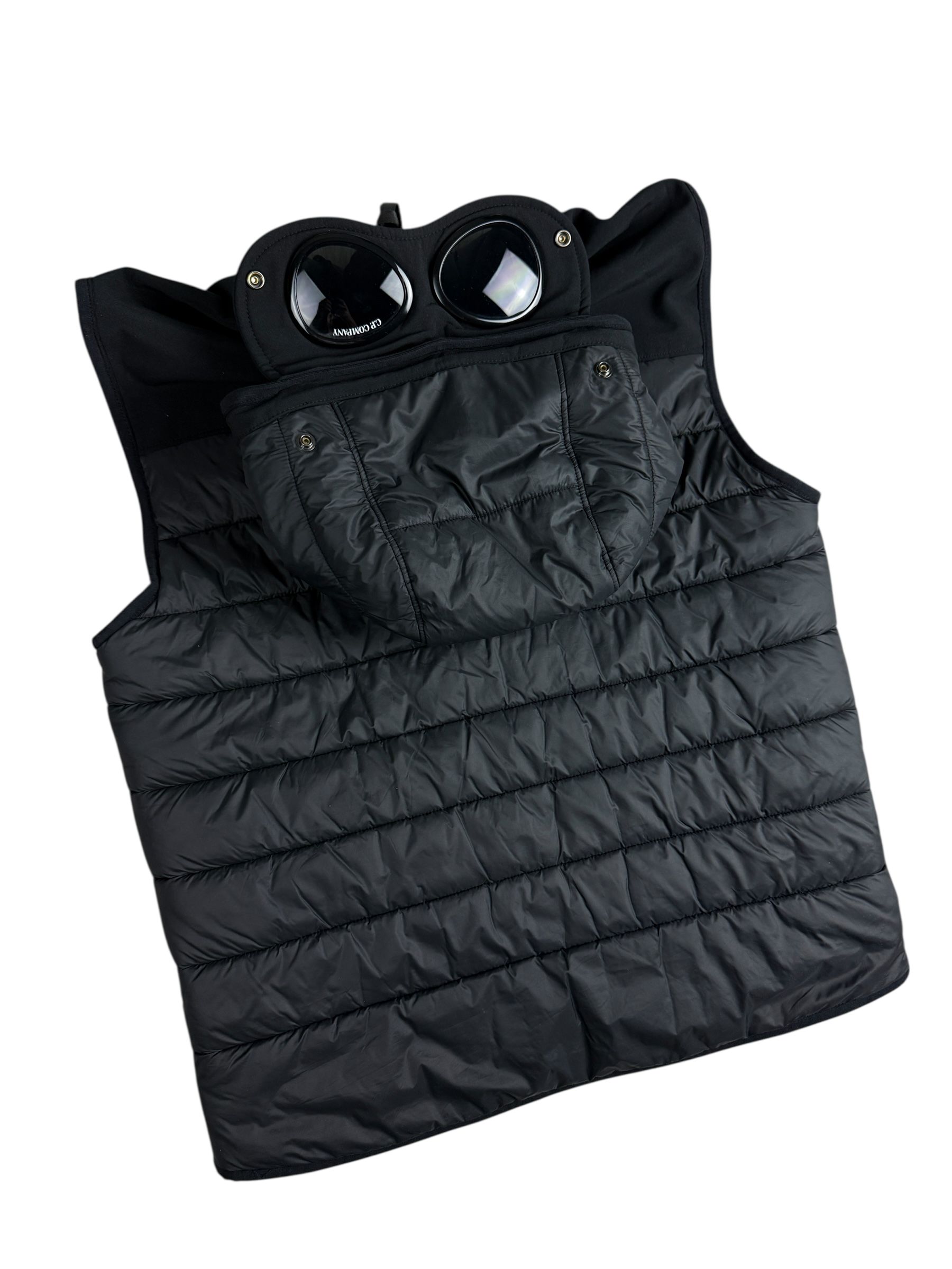 GILET C.P COMPANY SHELL-R GOGGLE JACKET - NOIR - TAILLE 44