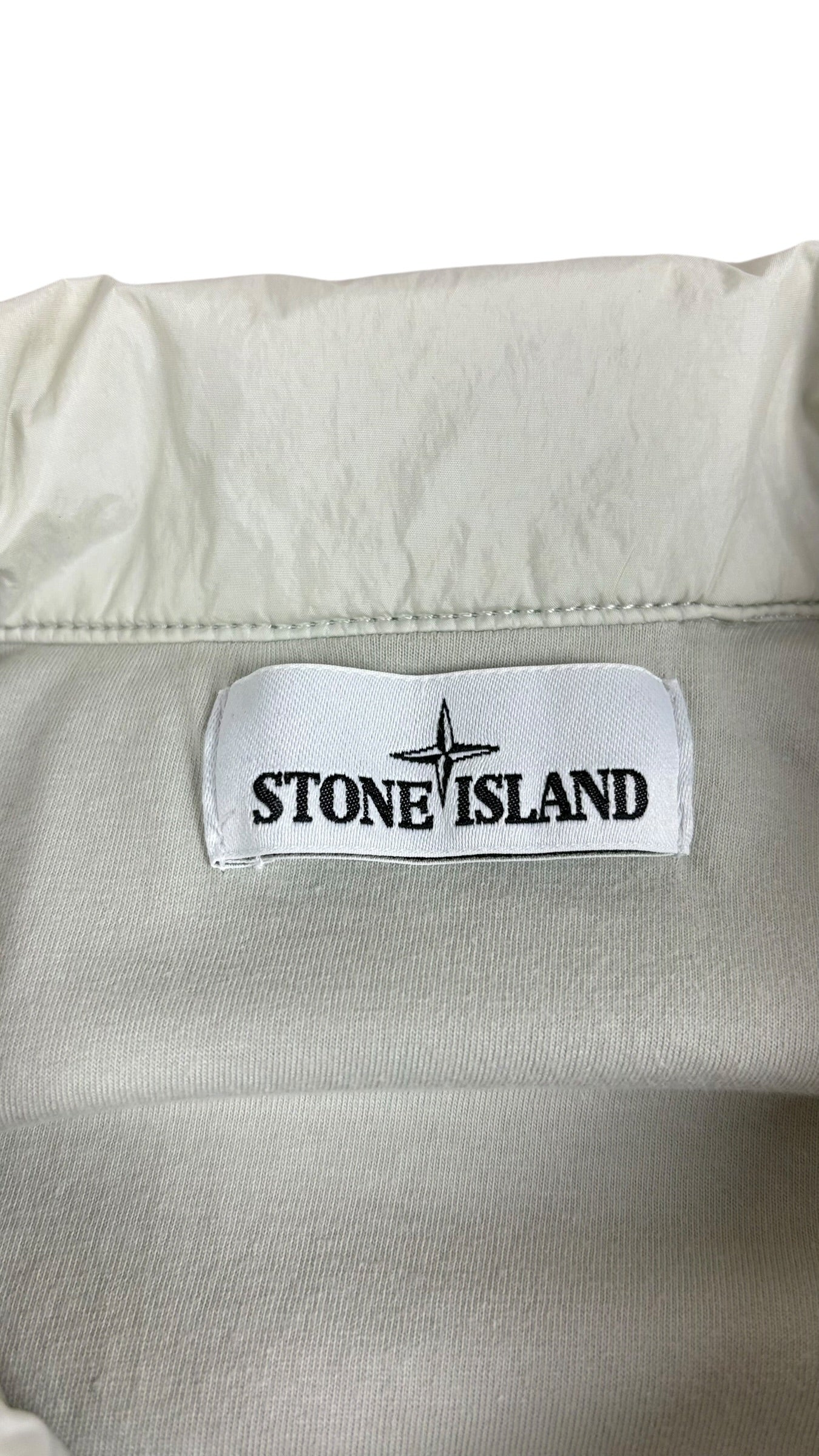 VESTE STONE ISLAND GARMENT DYED - BLANC CASSÉ - TAILLE S