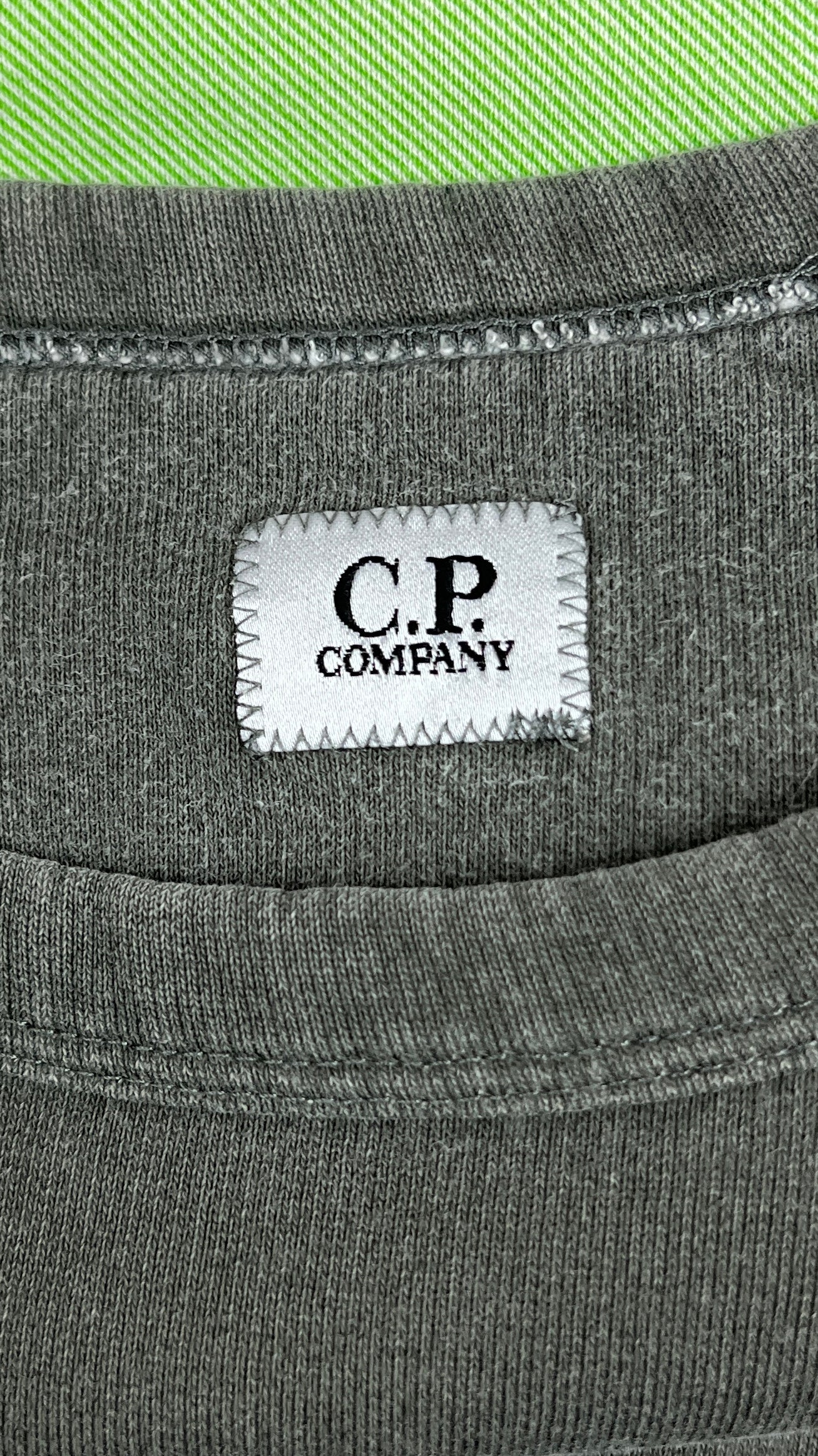 Sweat-shirt C.P. Company Bande Logo - Kaki - Taille L