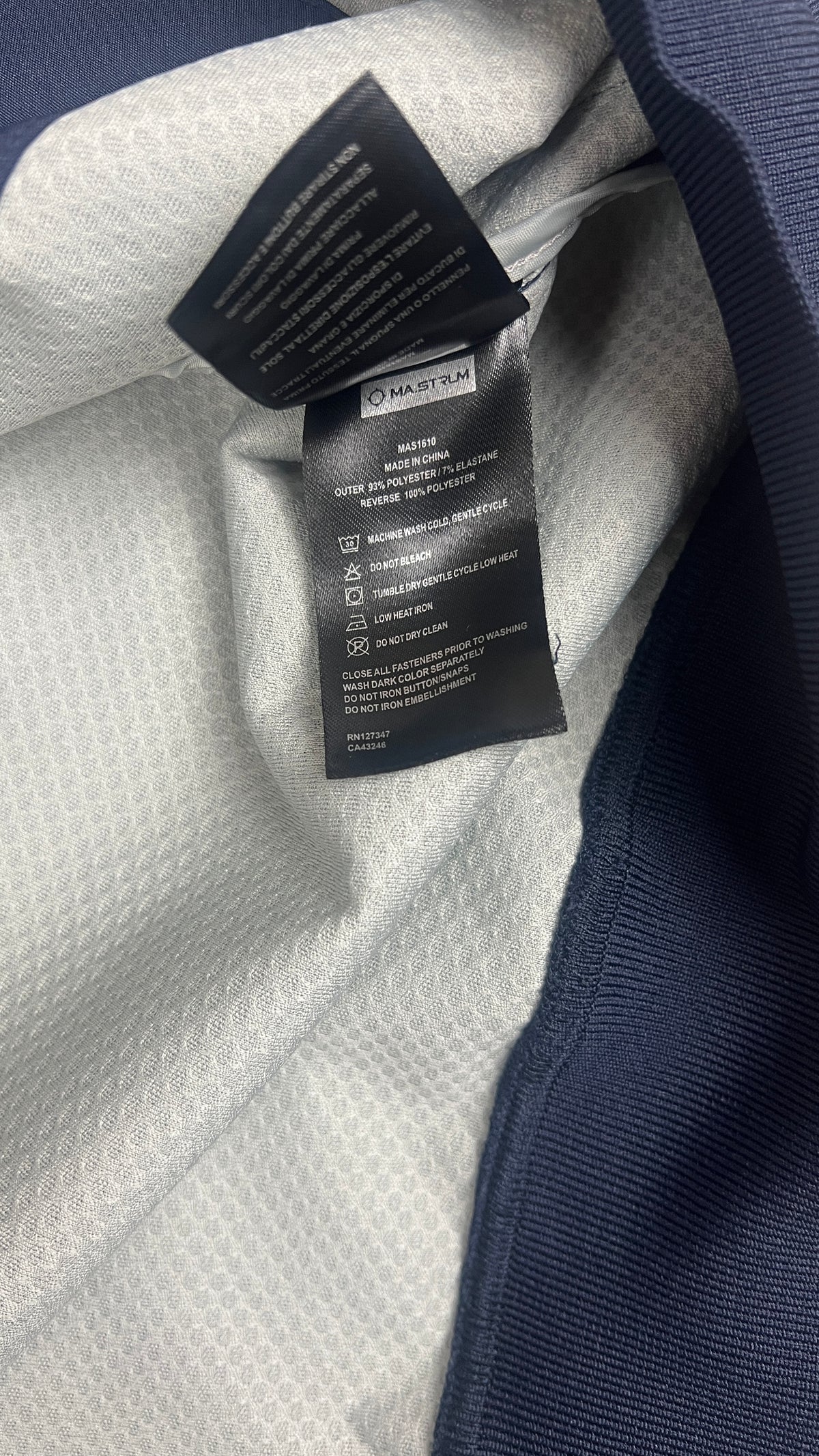 Veste à Capuche Ma.Strum Soft Shell, Marine, Taille M — photographie complémentaire 6
