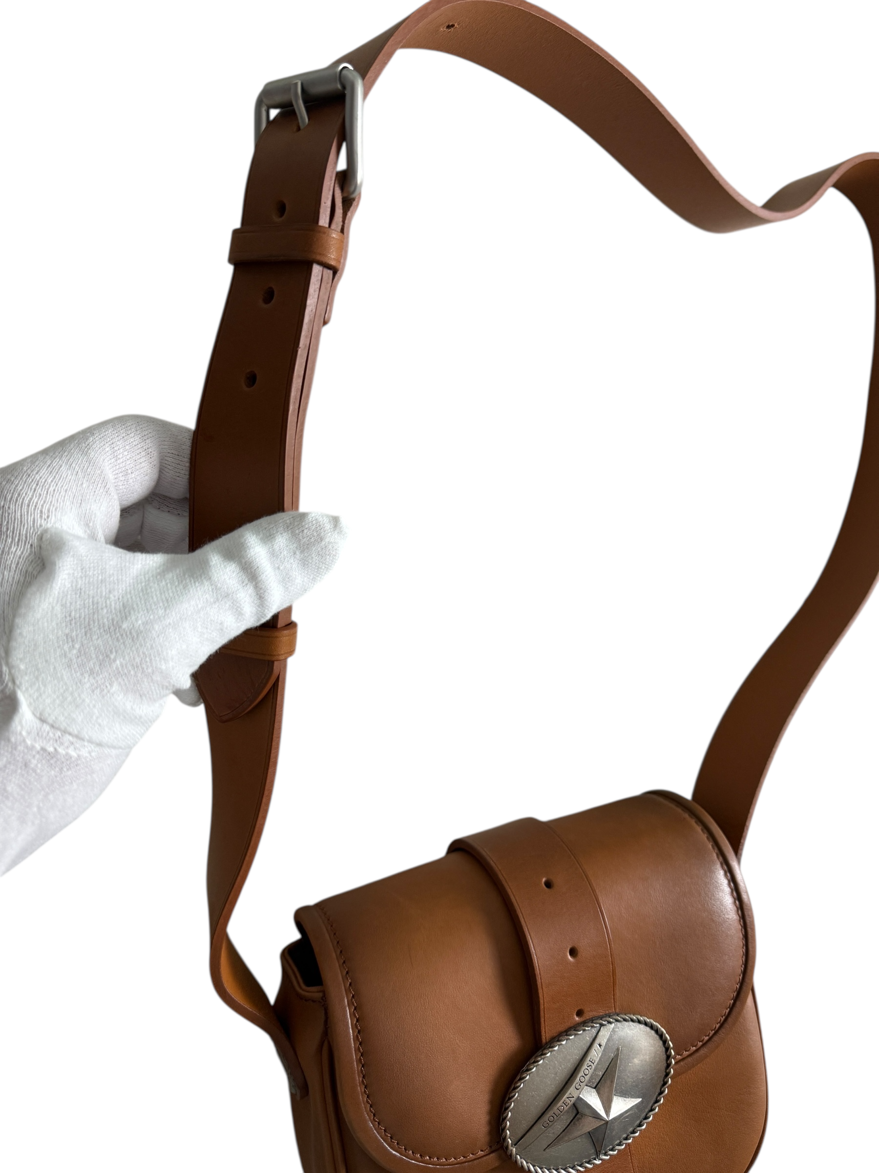 SAC GOLDEN GOOSE RODEO BAG STAR - MARRON - TAILLE UNI - NEUF