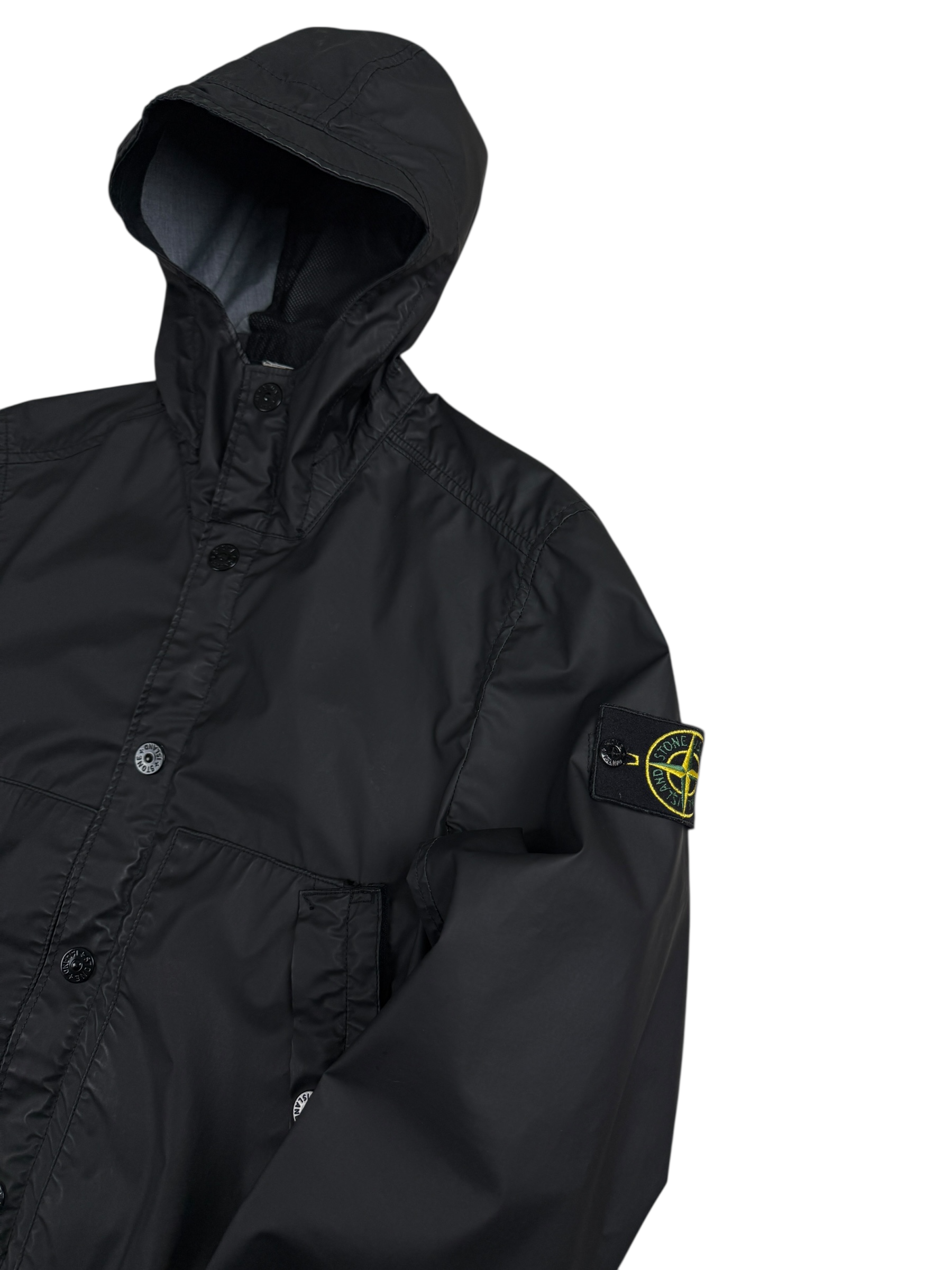 VESTE STONE ISLAND MUSSOLA GOMMATA MÉLANGE - NOIR - TAILLE S