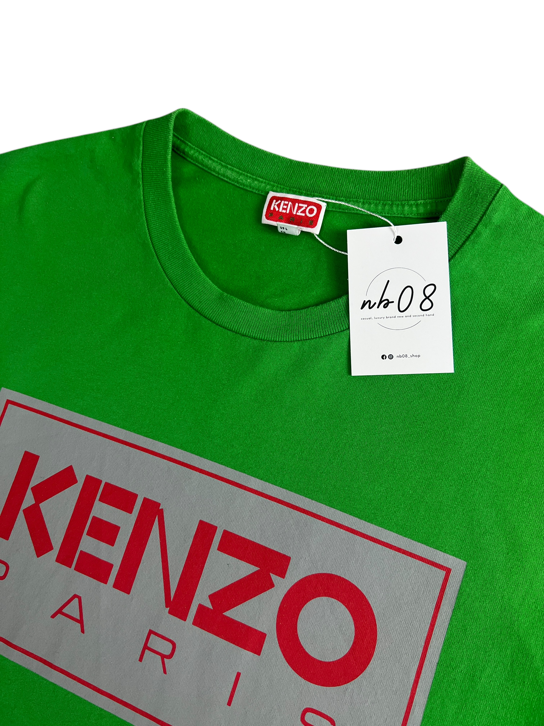 TEE-SHIRT KENZO VERT - TAILLE L