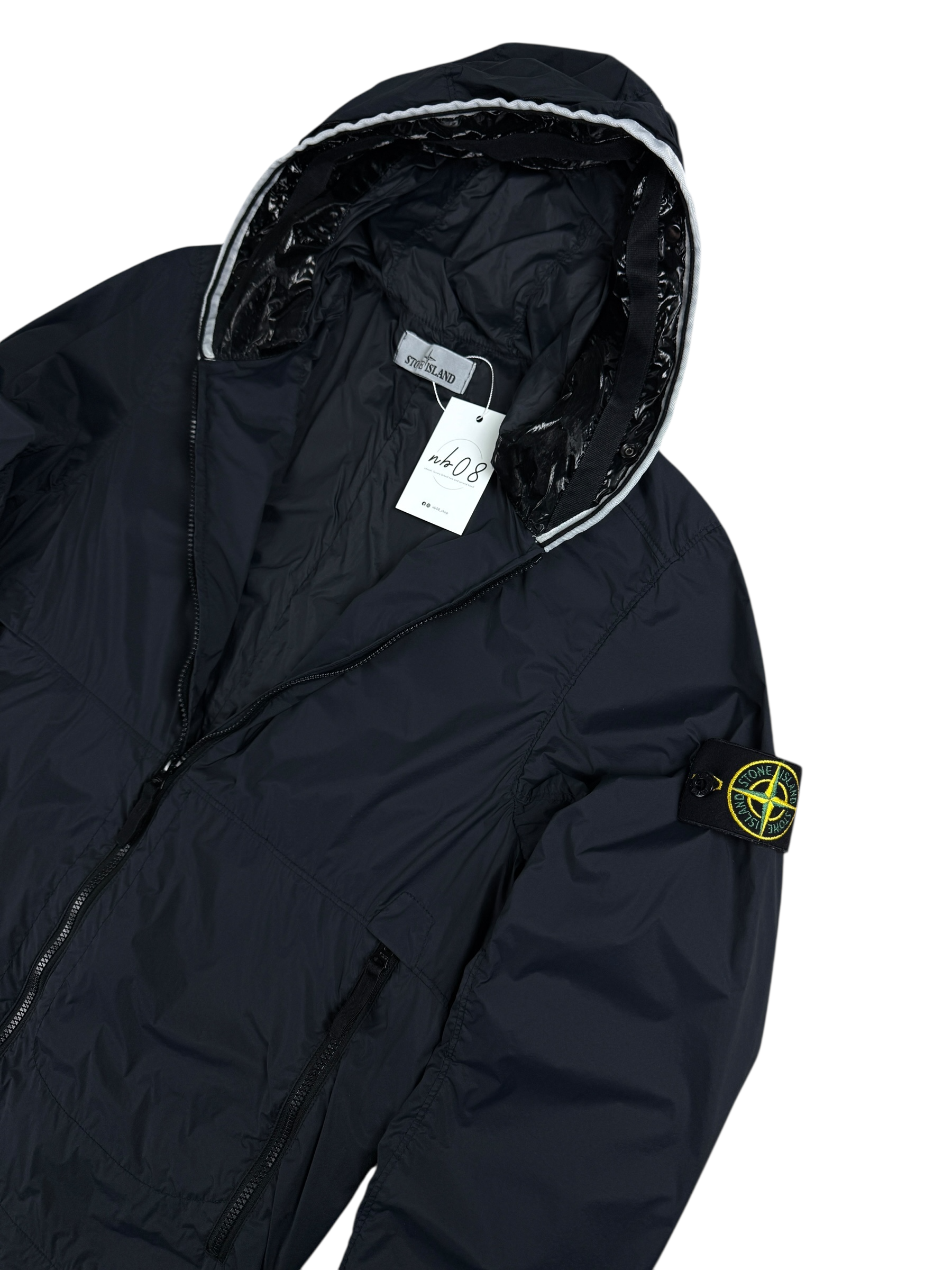 VESTE STONE ISLAND SKIN TOUCH NYLON-TC - MARINE - TAILLE S