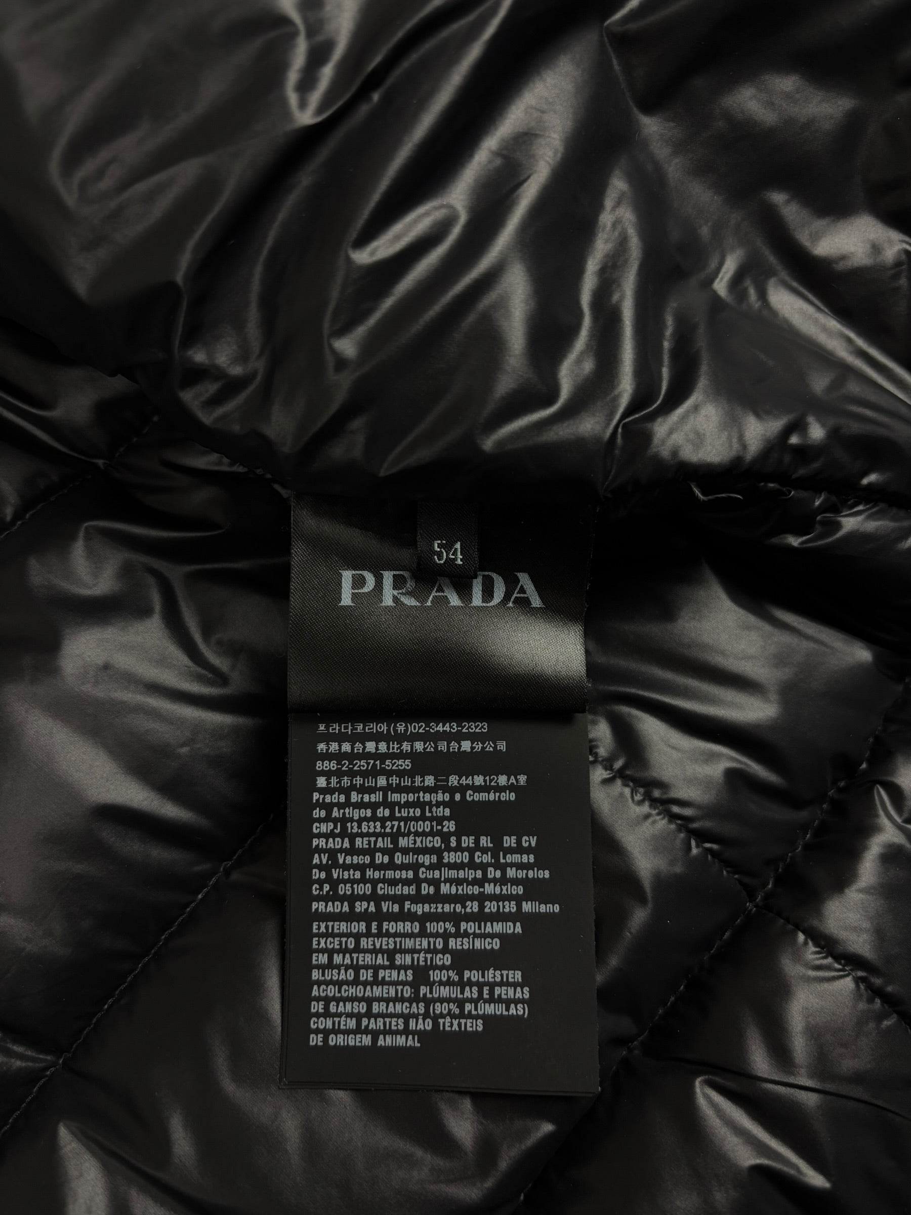 DOUDOUNE PRADA - NOIR - TAILLE 54