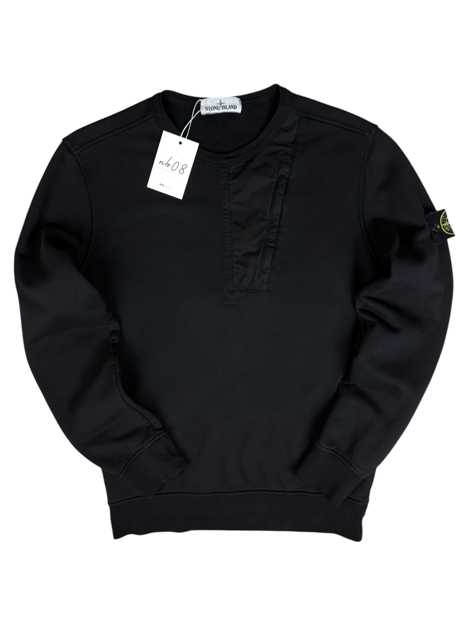 CREWNECK STONE ISLAND - NOIR - TAILLE M