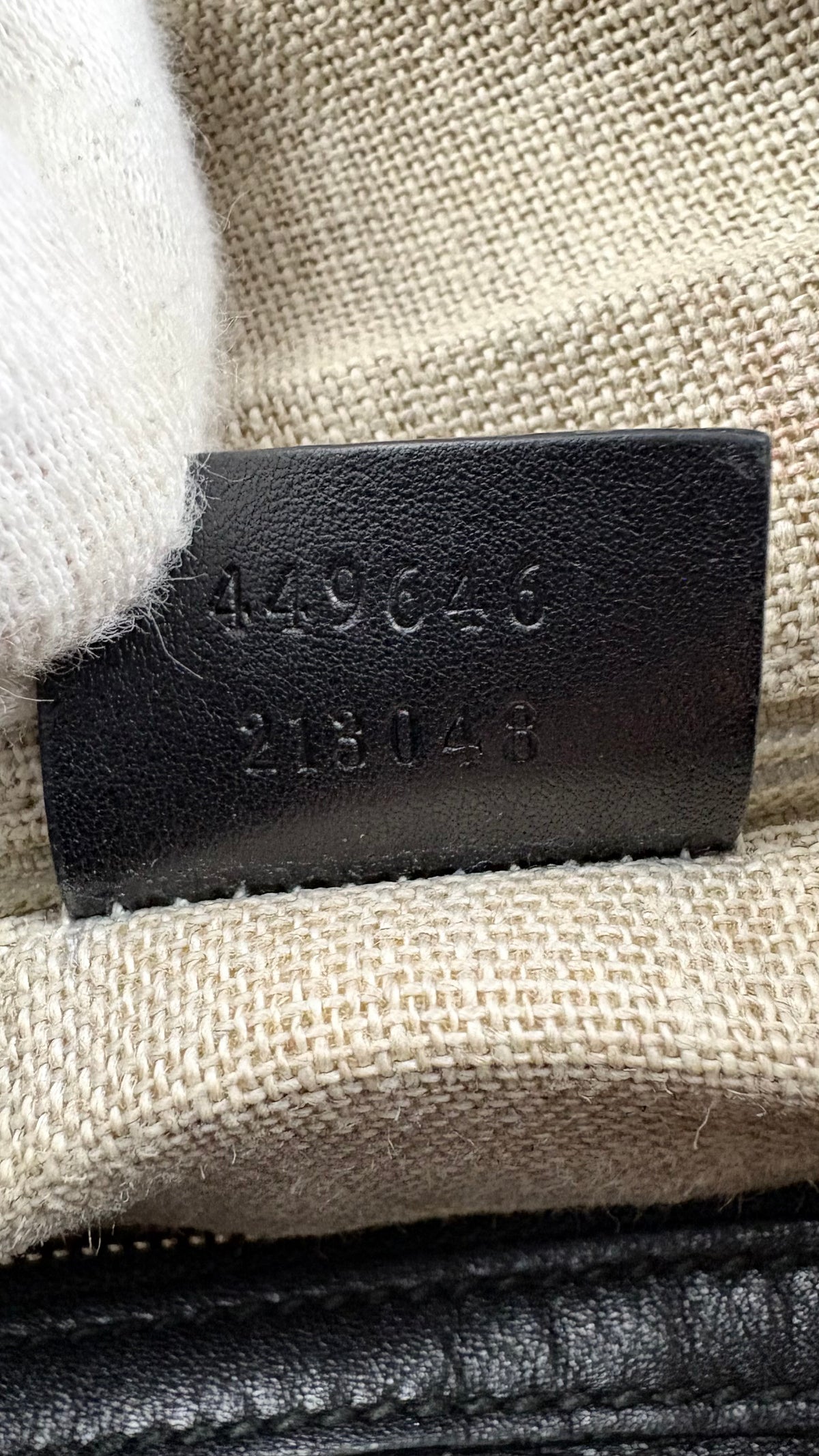 Sac à Main Gucci Boston Microguccissima noir taille UNI, détail matière et finitions — vue 8
