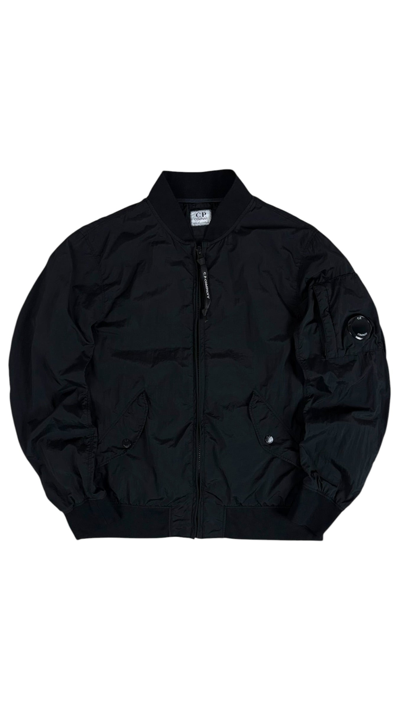 VESTE C.P COMPANY CR-L GARMENT DYEING - NOIR - TAILLE 12 ANS