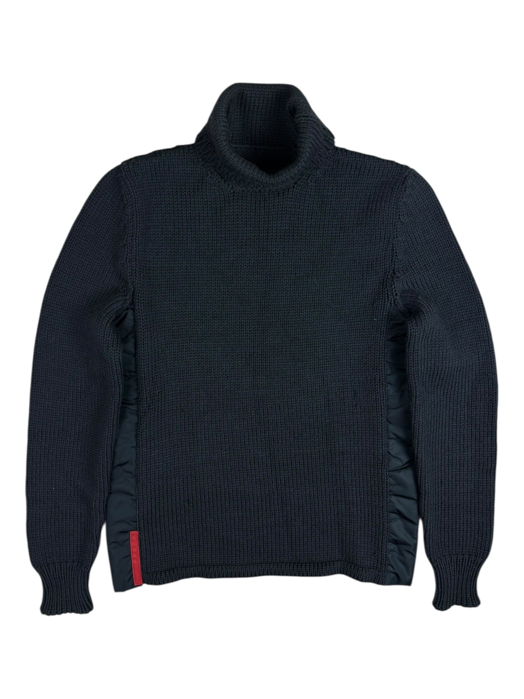 PULL COL ROULÉ PRADA - GRIS - TAILLE S