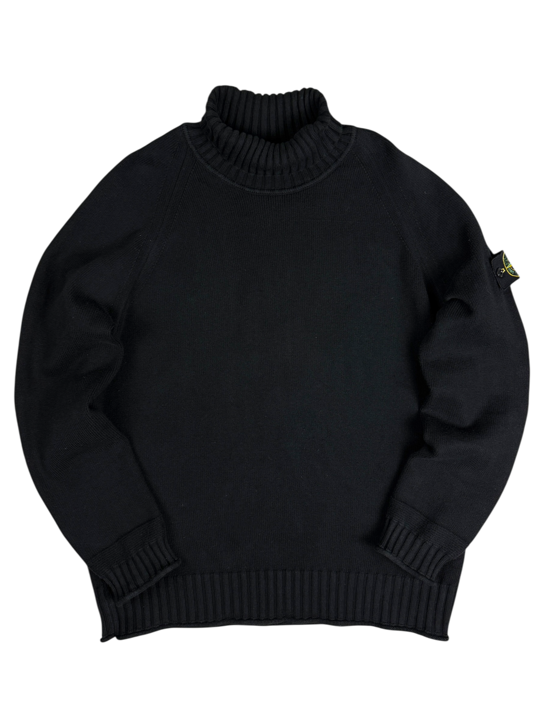 PULL COL ROULÉ STONE ISLAND - NOIR - TAILLE L