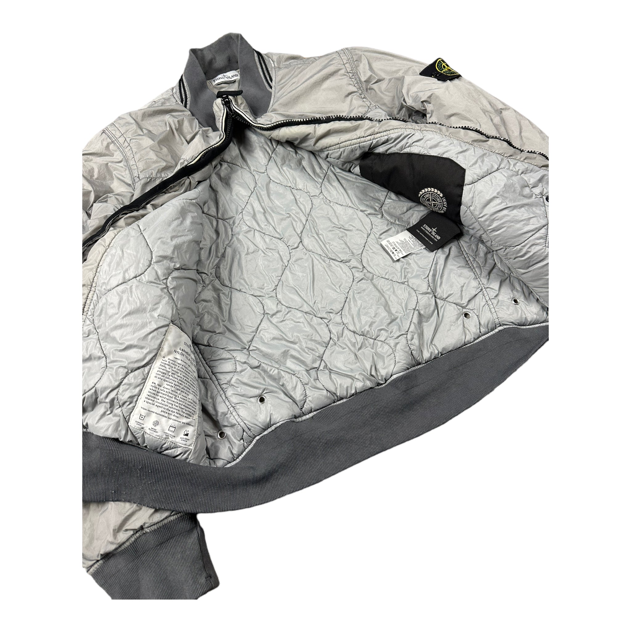 VESTE STONE ISLAND GARMENT DYED NYLON TELA QUILTED - NB08