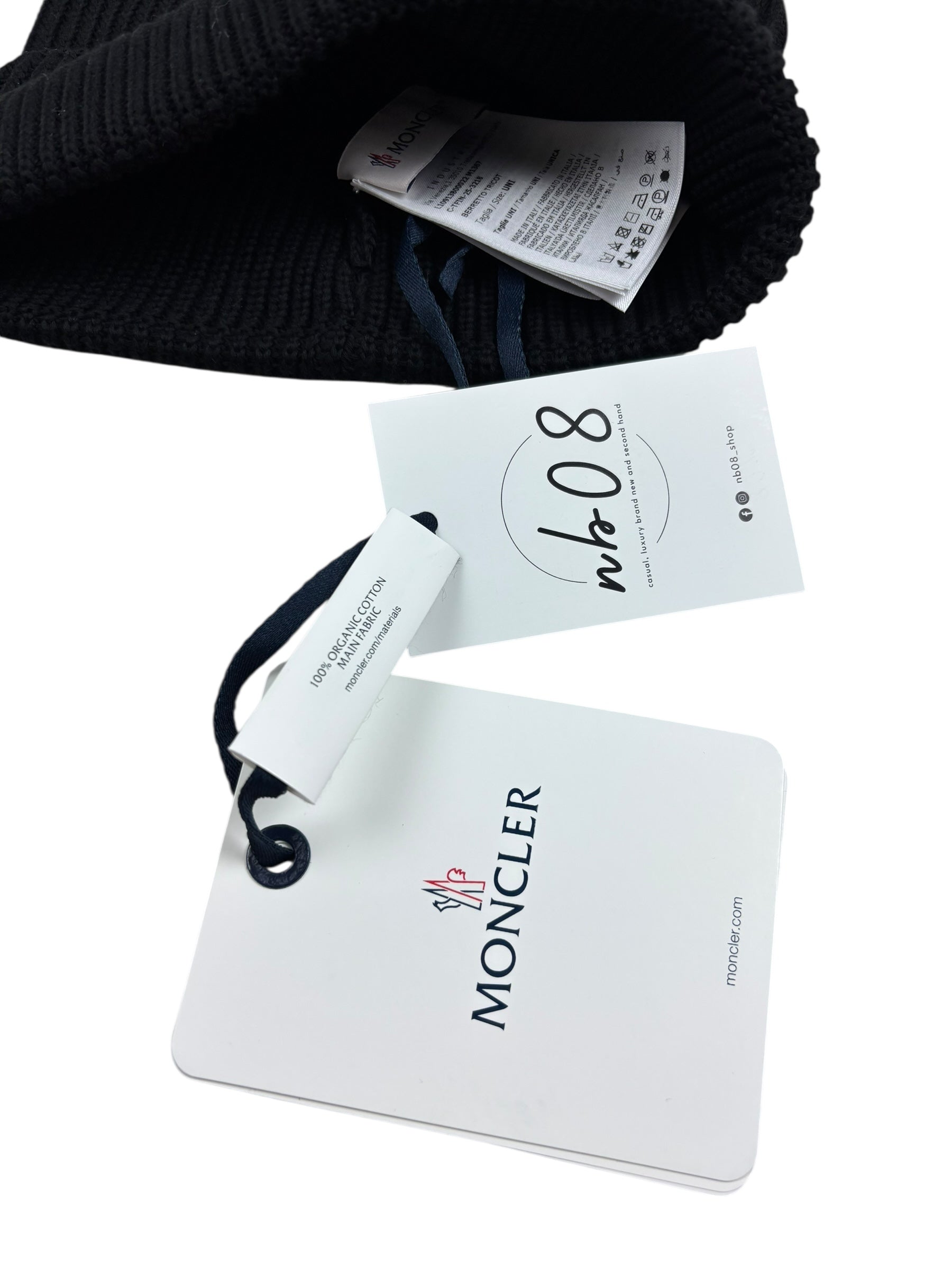 BONNET MONCLER - NOIR - TAILLE UNI - NEUF