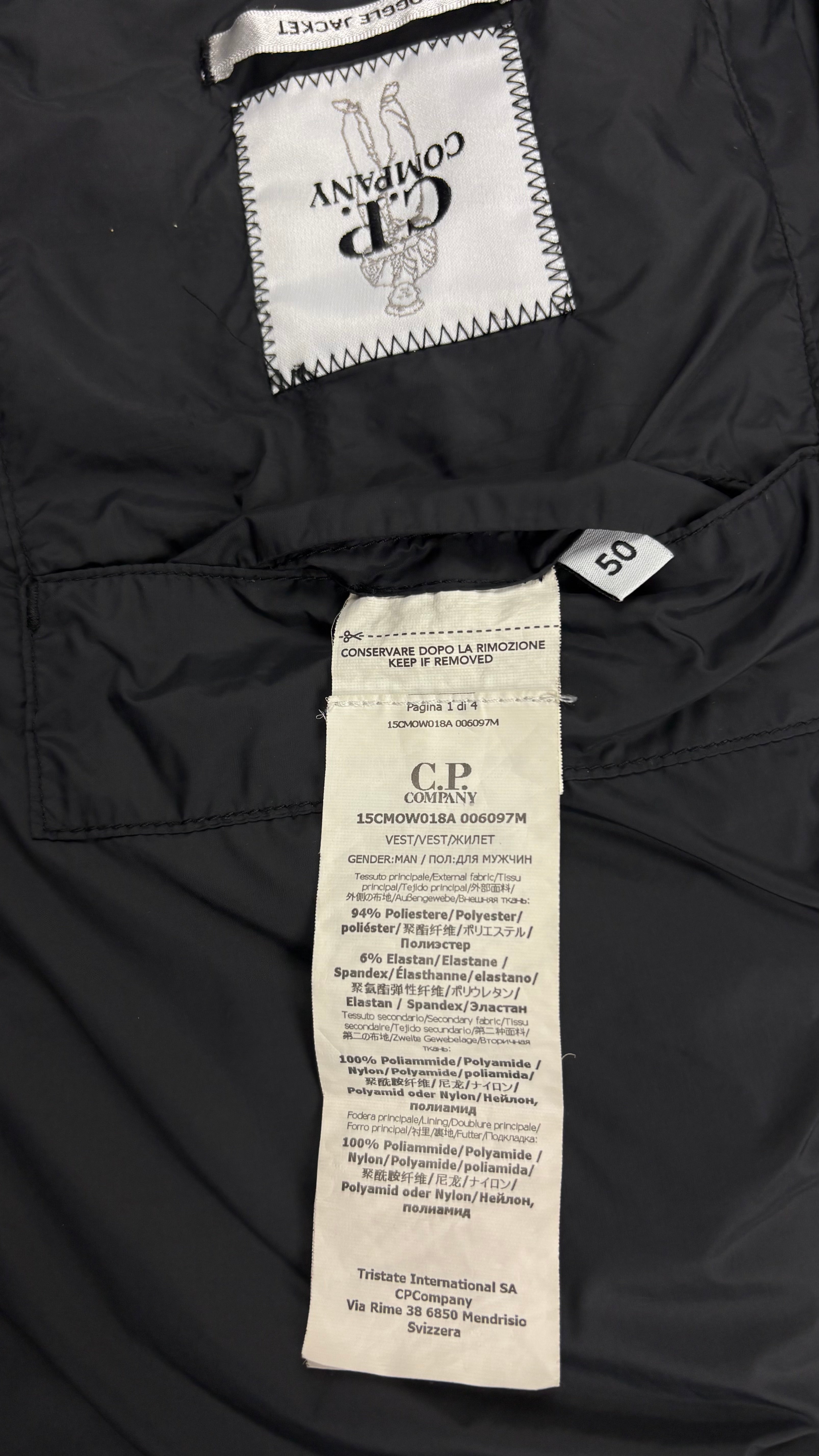 Gilet C.P Company Shell-R noir taille 50 - vue 4/4