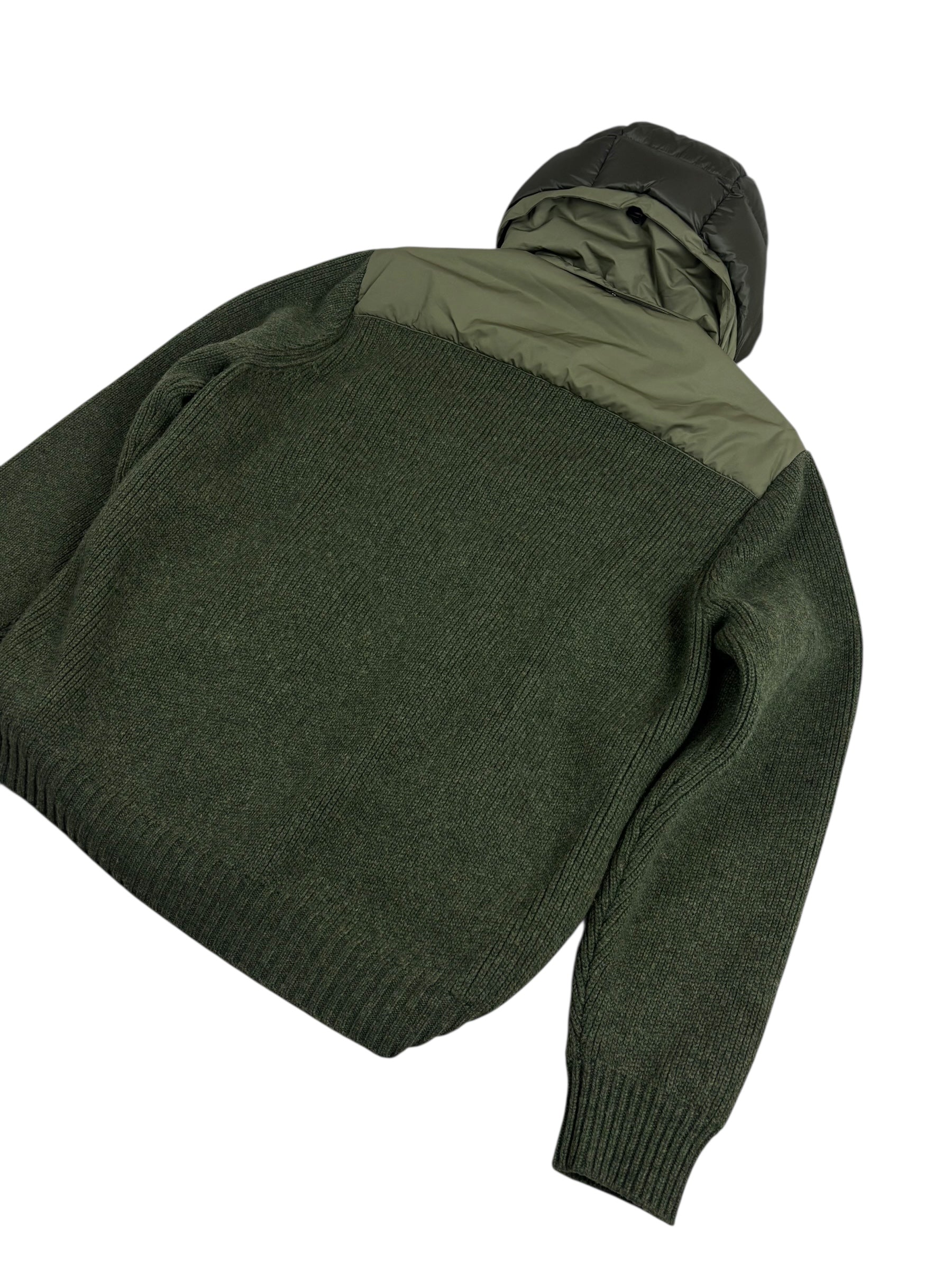 CARDIGAN C.P COMPANY D.D. SHELL DOWN GOGGLE JACKET - KAKI - TAILLE 52 - NEUF