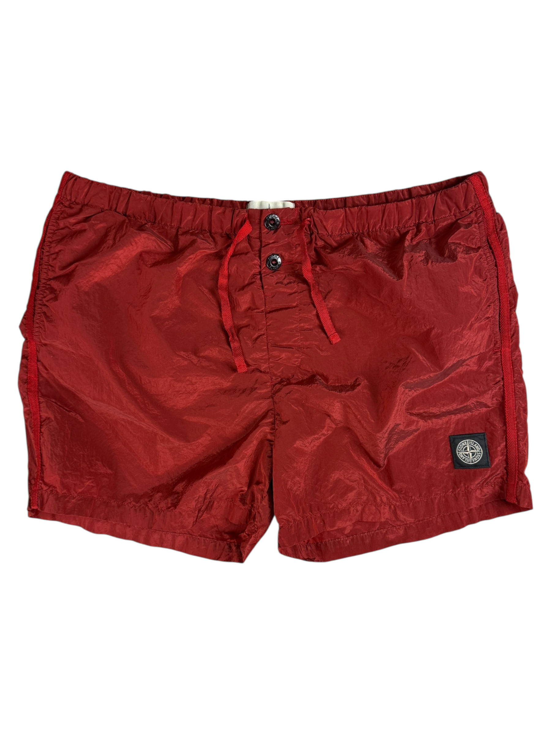 SHORT DE BAIN STONE ISLAND - ROUGE - TAILLE XL