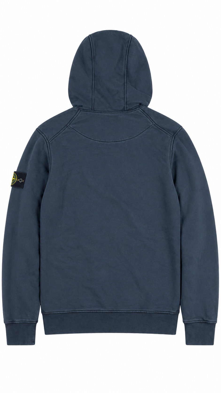 Sweat-shirt Hoodie Zippé Stone Island Cotton Fleece, Marine, Taille S — autre vue du produit