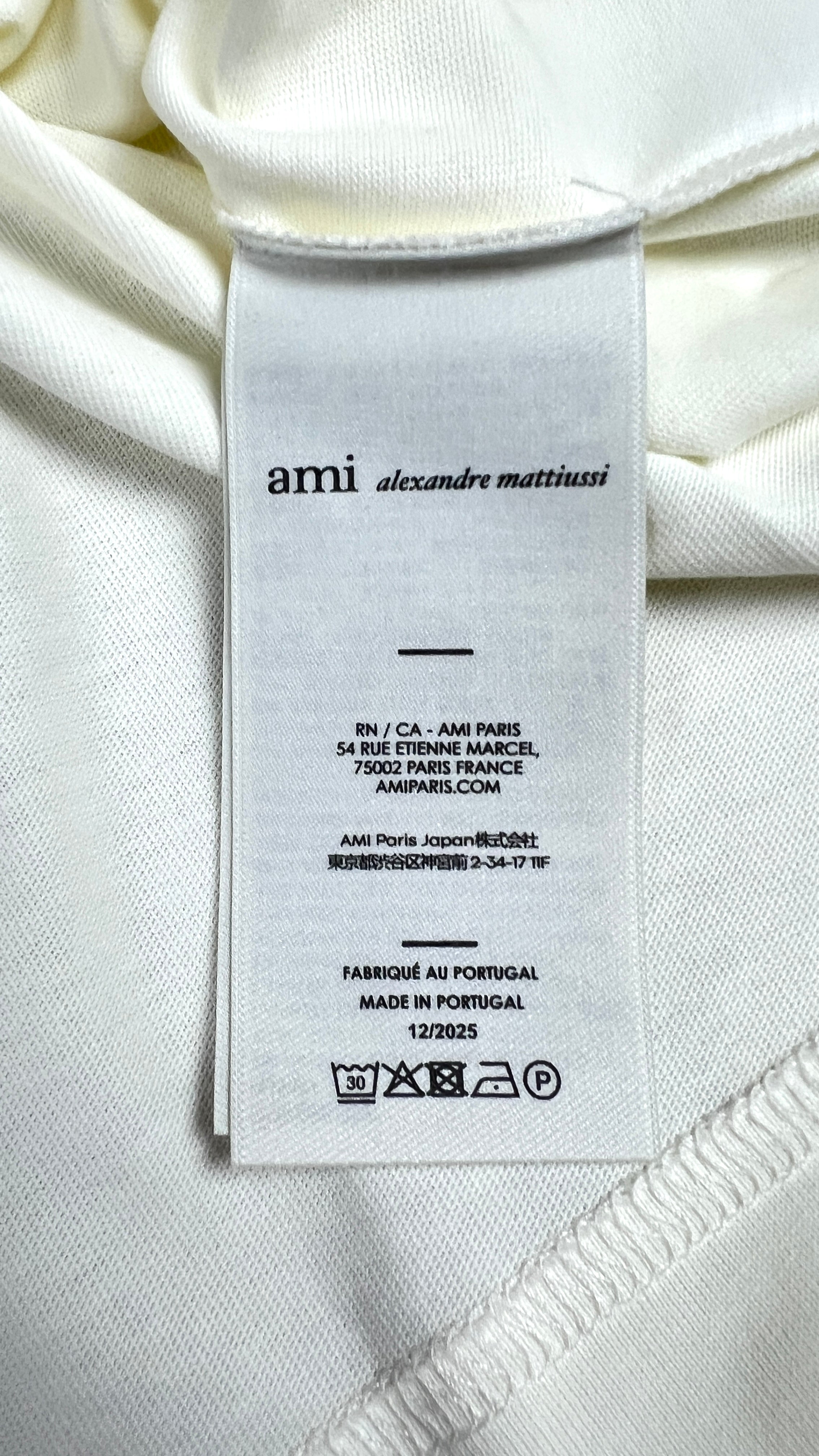 T-shirt Print Ami Paris - Blanc - Neuf