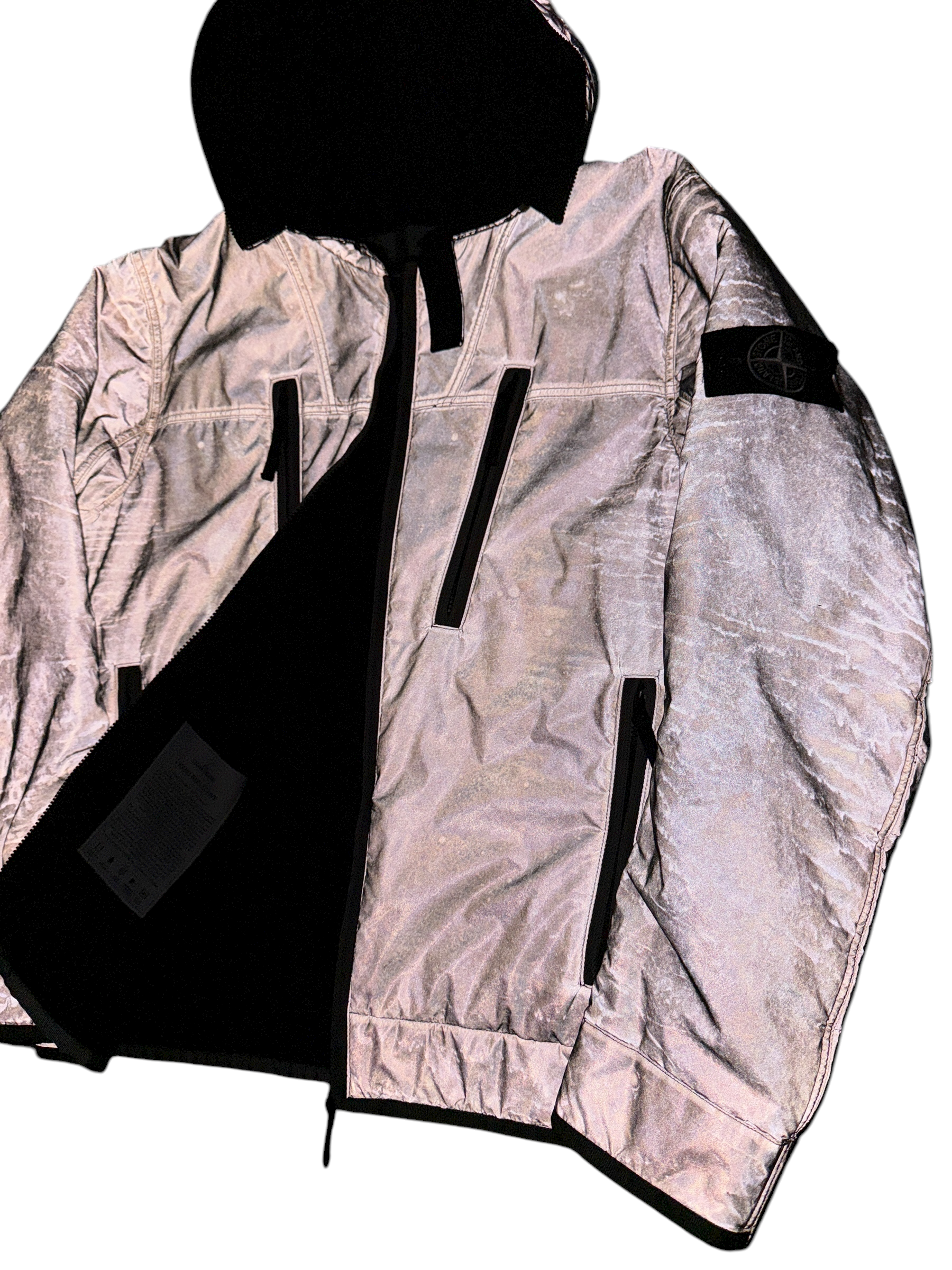 VESTE STONE ISLAND LIQUID REFLECTIVE - GRIS - TAILLE XL