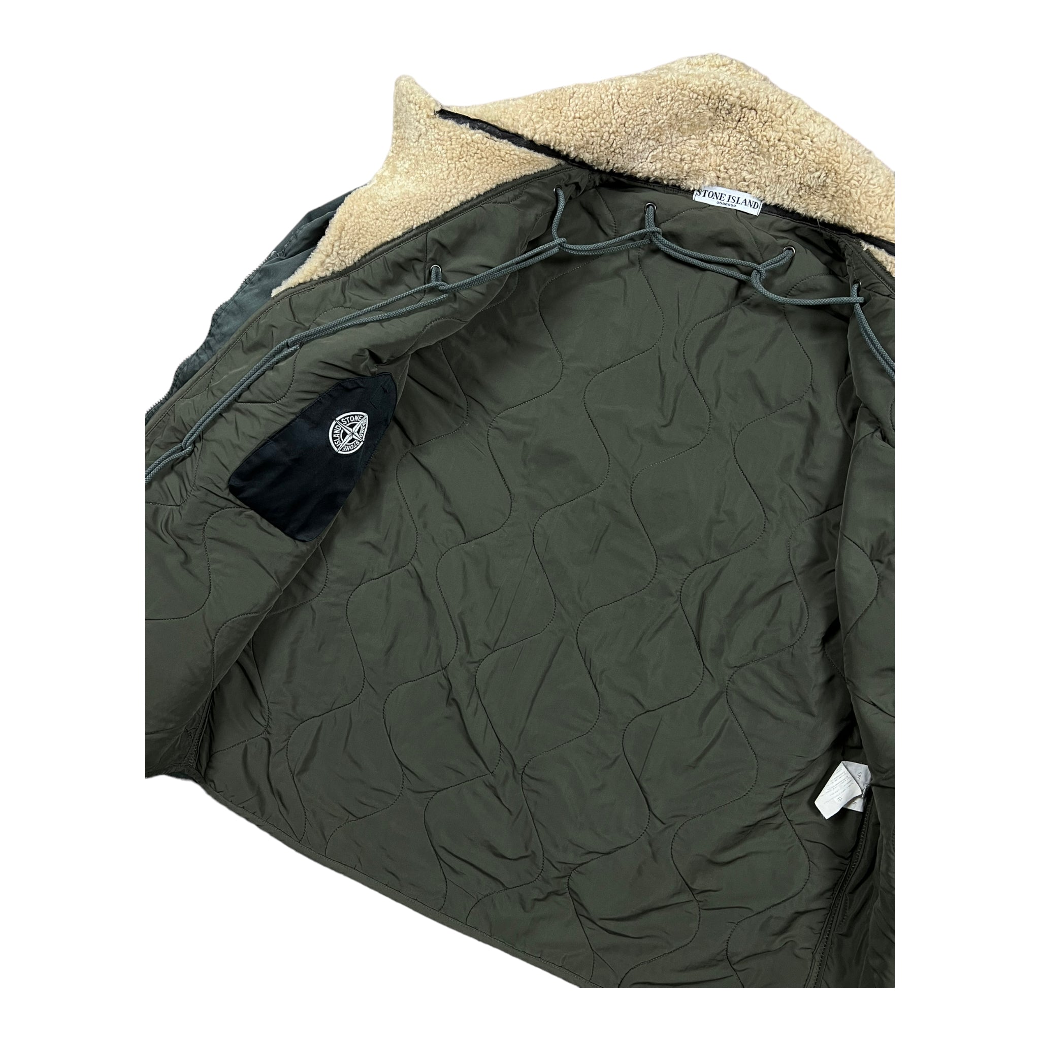 VESTE À COL EN FOURURE STONE ISLAND - NB08