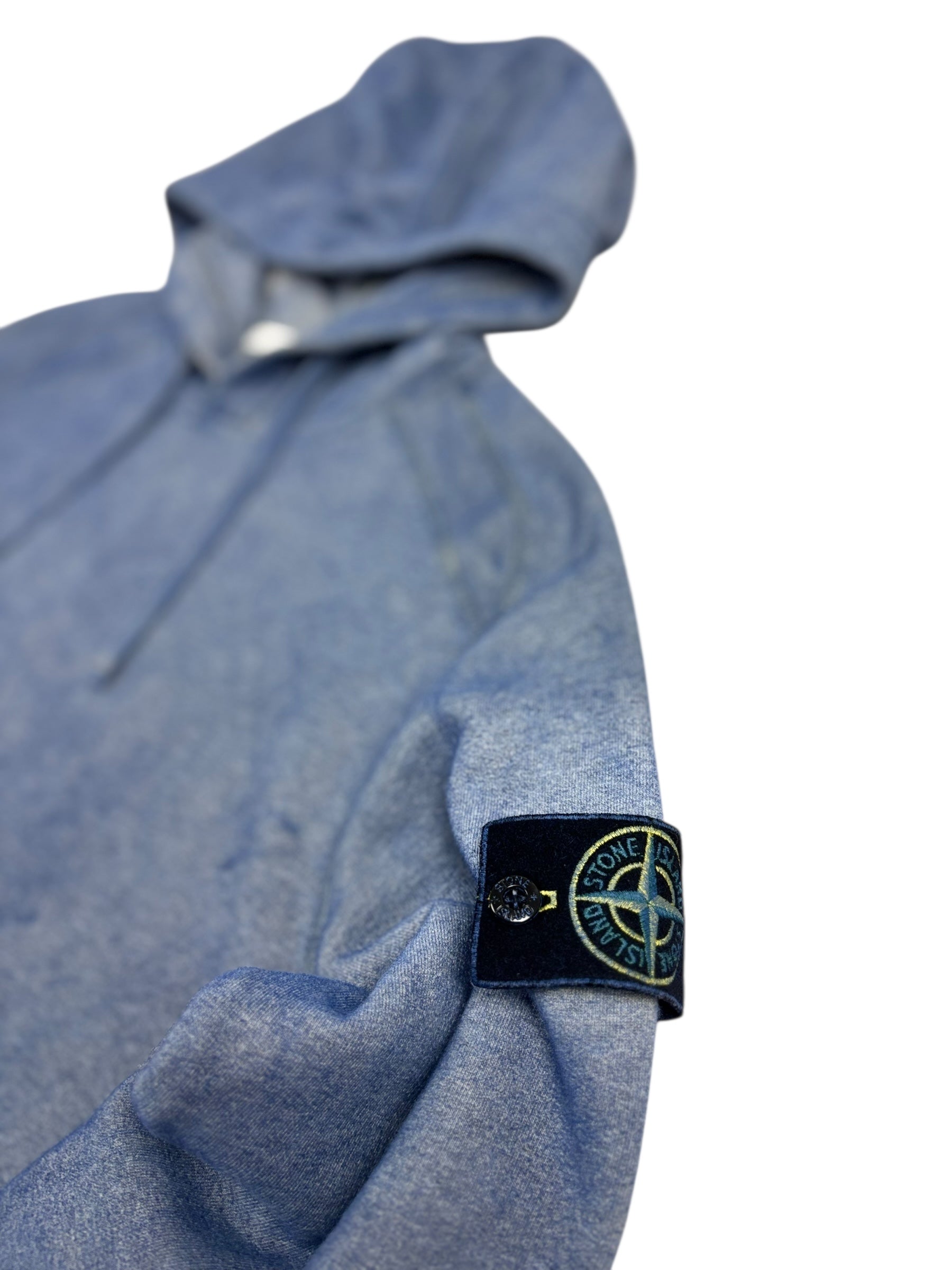 HOODIE STONE ISLAND DUST COLOUR TREATMENT - BLEU - TAILLE S