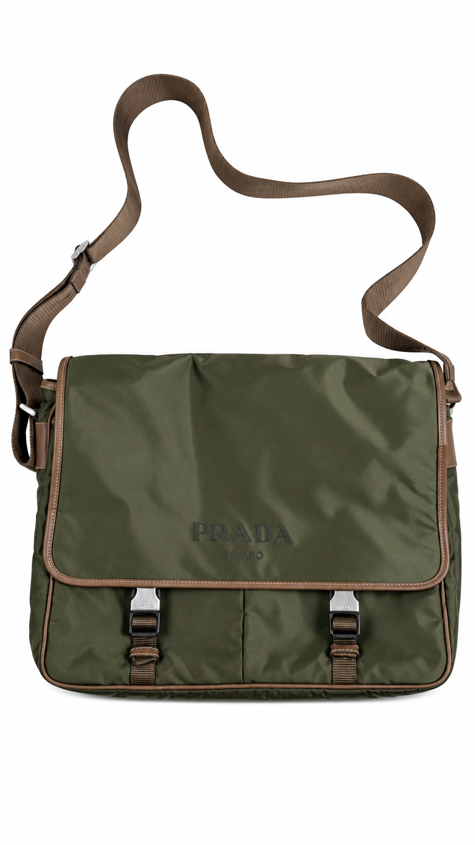 Sac Besace Prada Tessuto - Kaki - Taille UNI