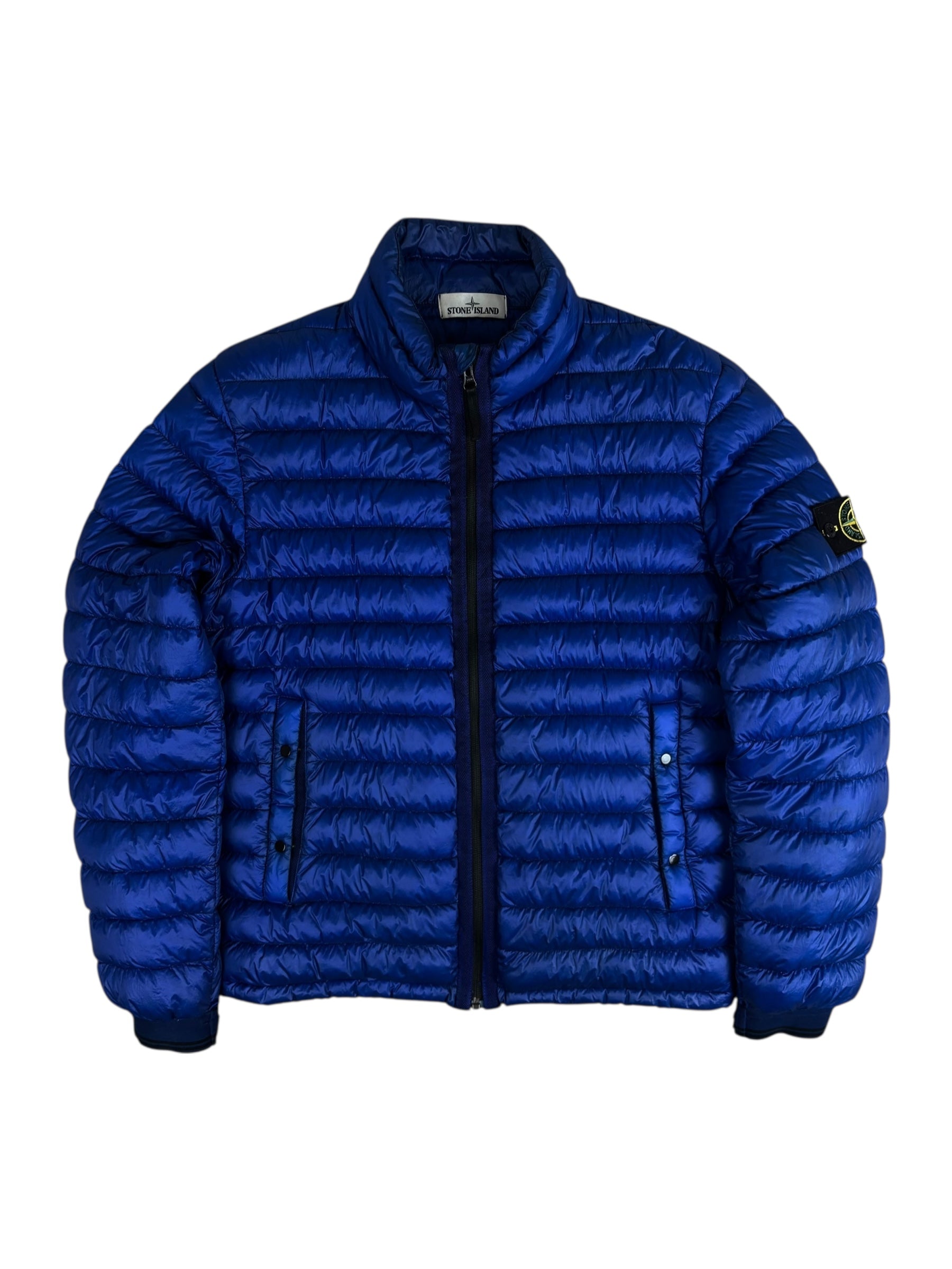 DOUDOUNE STONE ISLAND GARMENT DYED DOWN - BLEU - TAILLE M