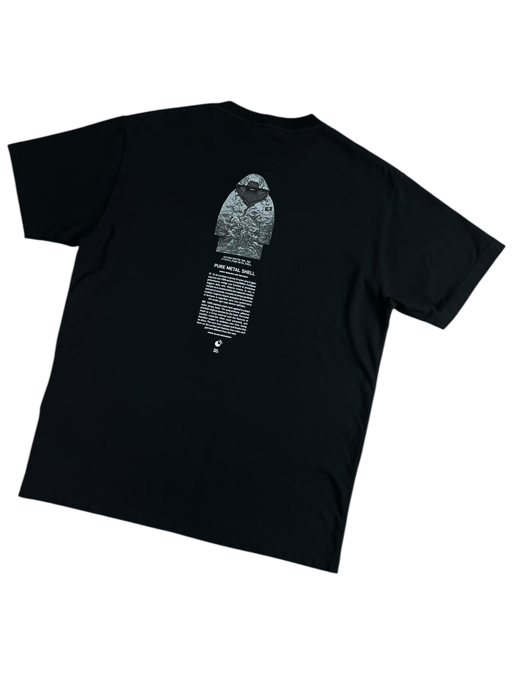 TEE-SHIRT STONE ISLAND ARCHIVIO NOIR - TAILLE XL - NEUF